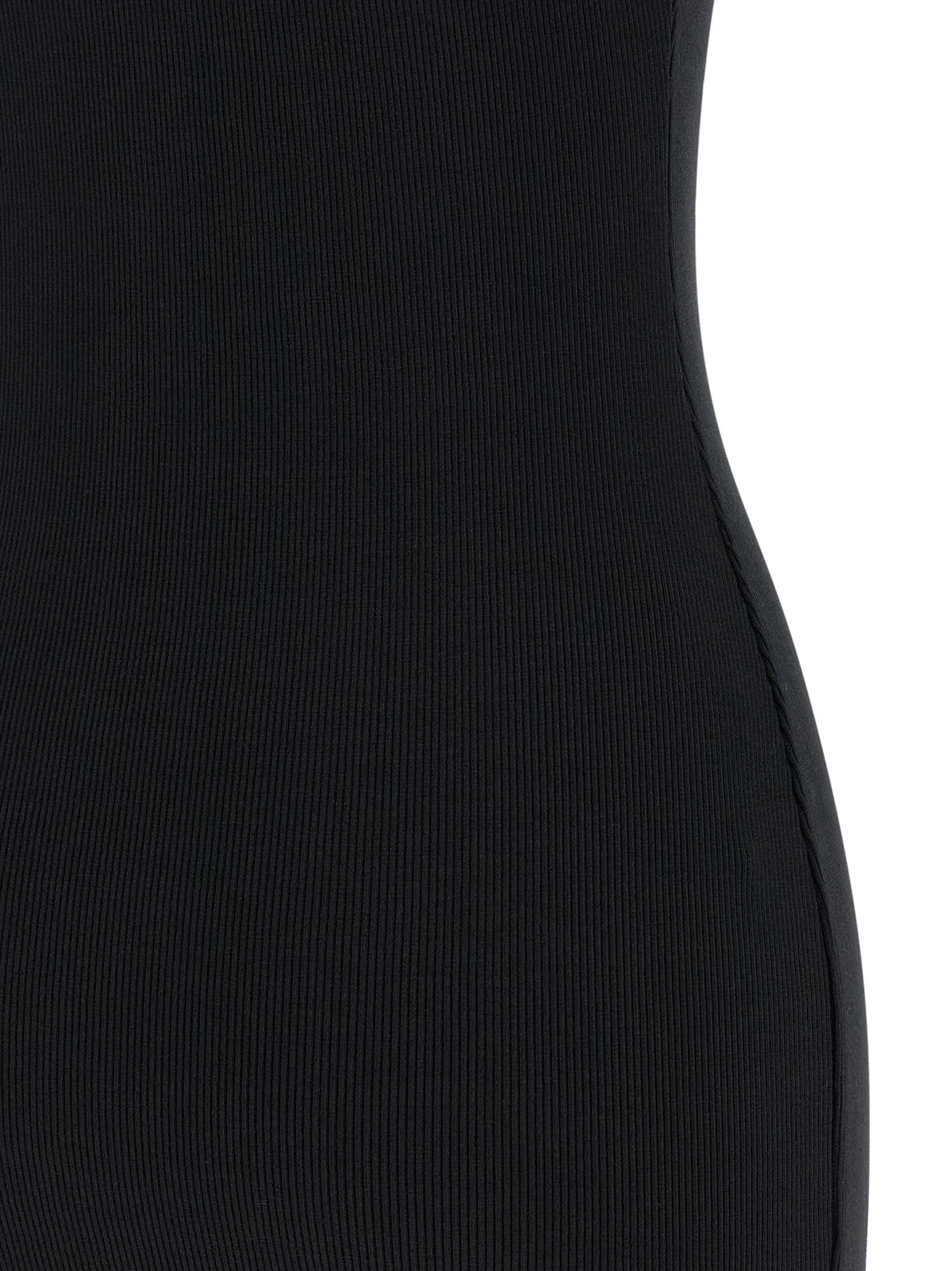 Off-White Bicolor Cotton Short Dress
