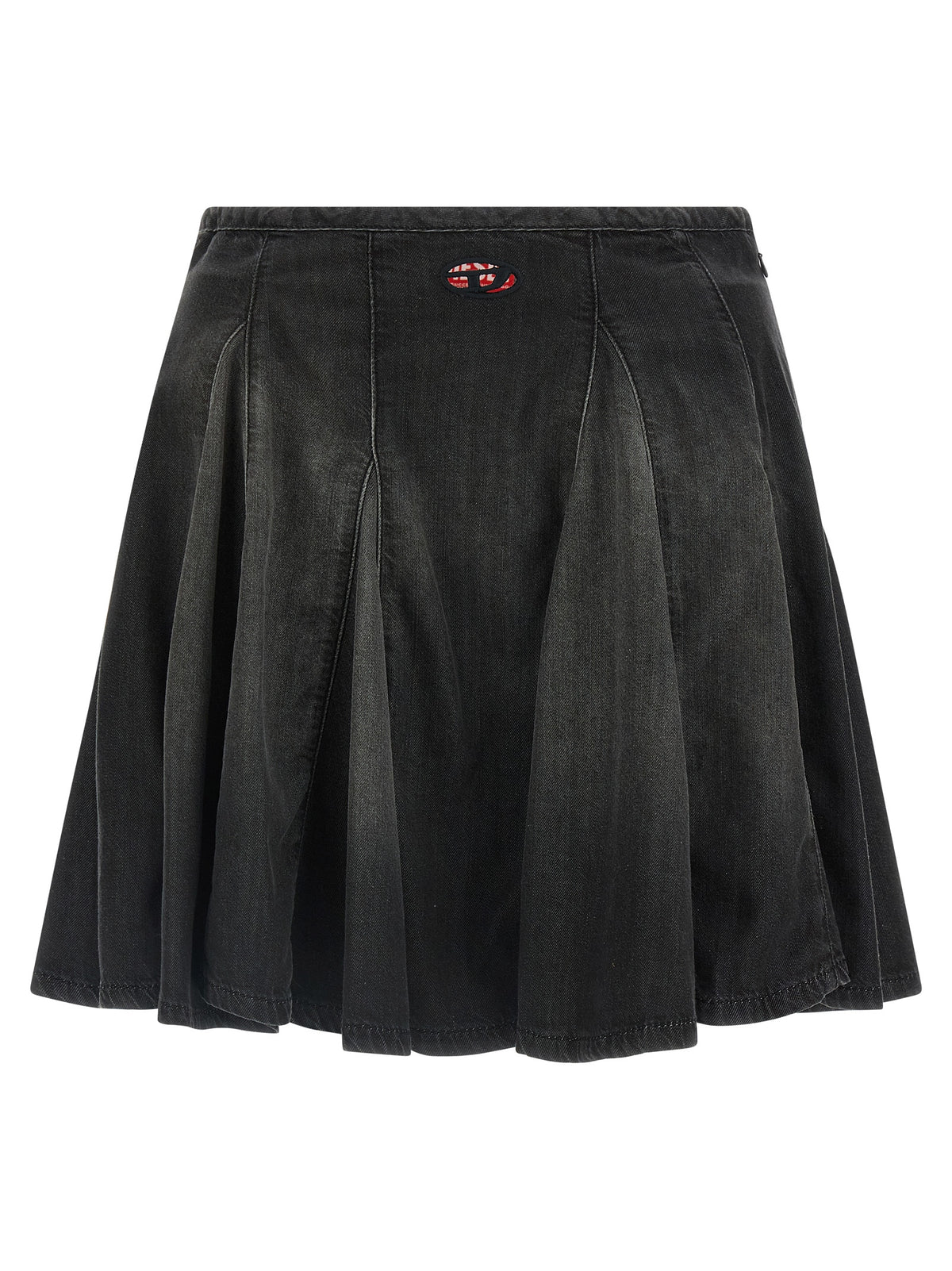 Diesel Black Cotton Long Skirt