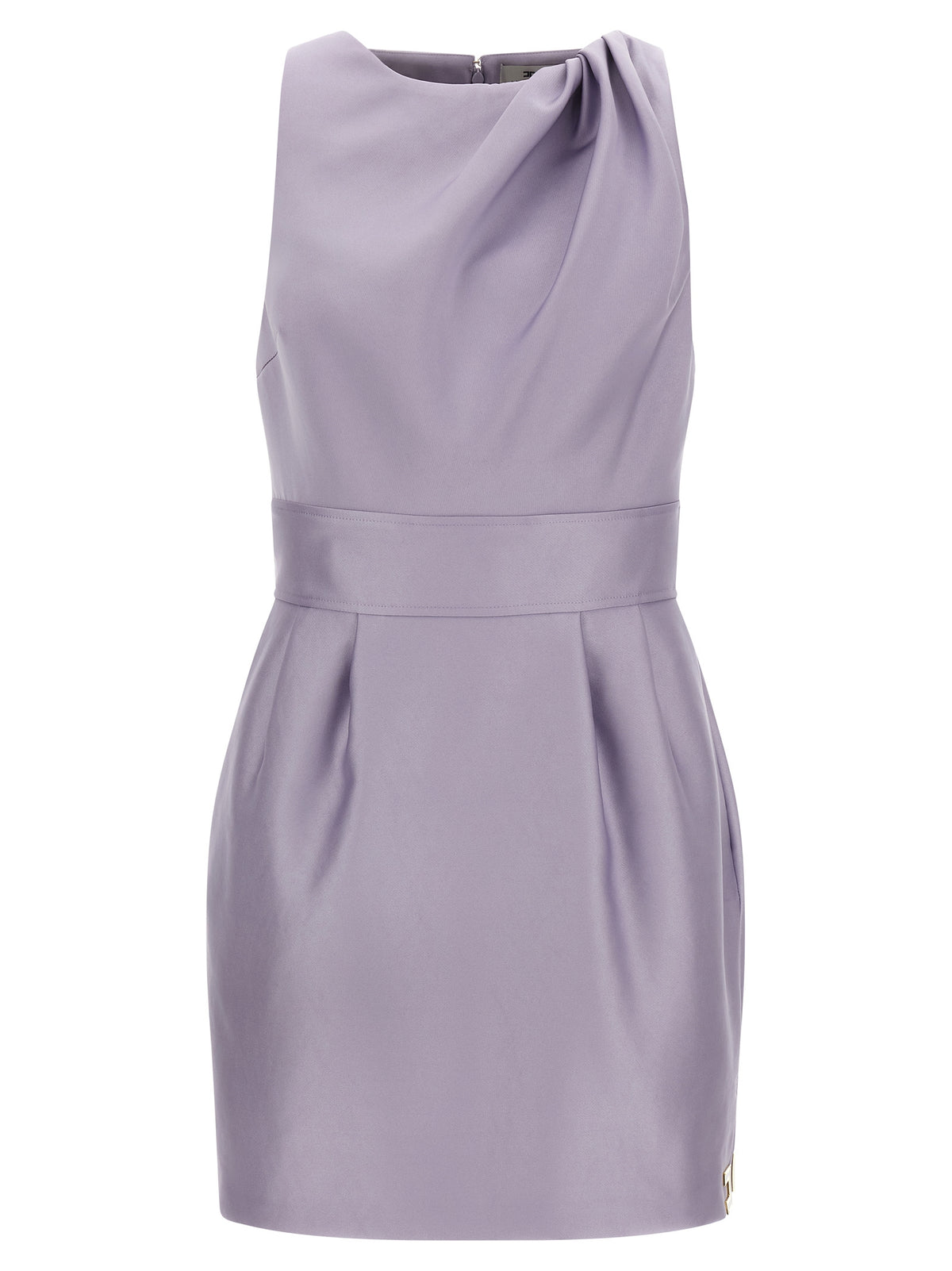 Elisabetta Franchi Purple Polyester Short Dress