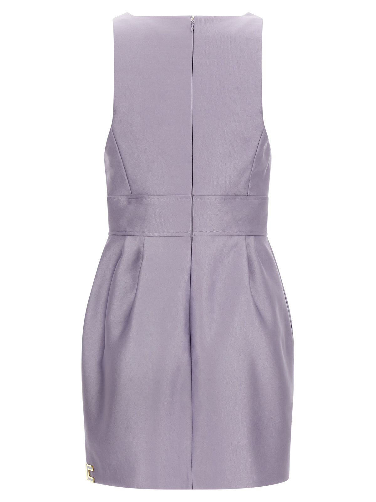 Elisabetta Franchi Purple Polyester Short Dress