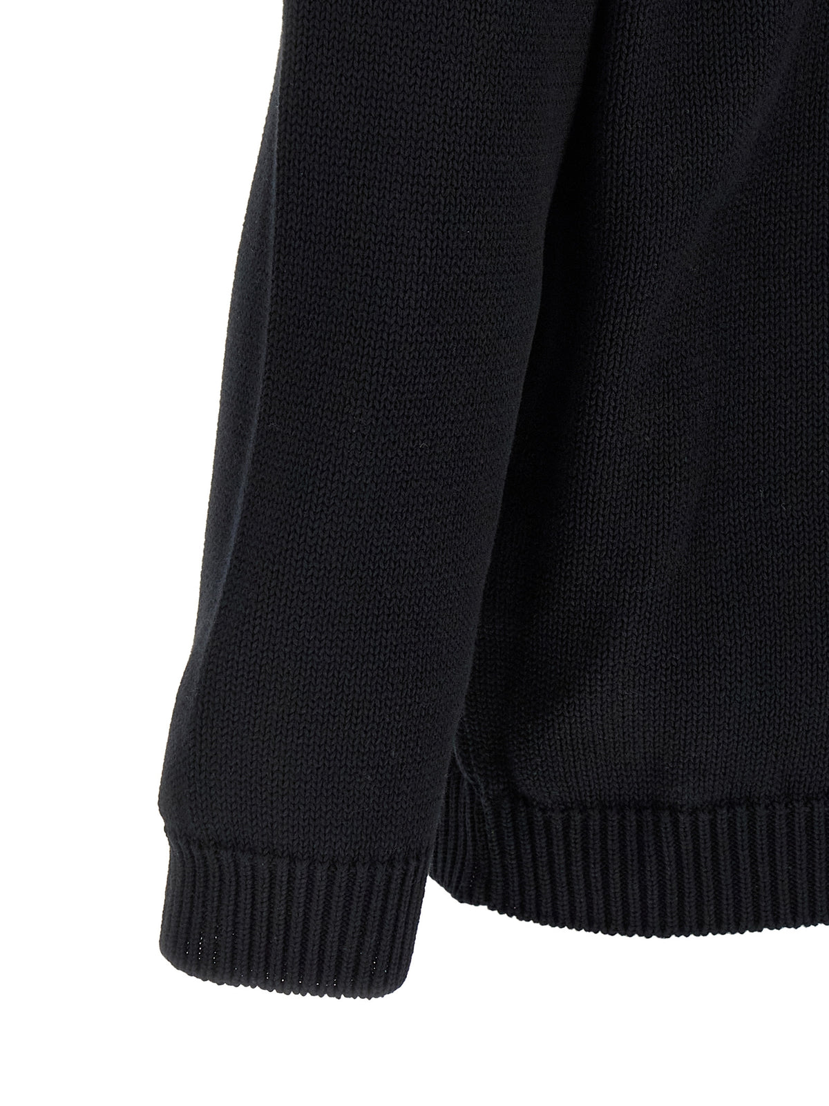 Off-White Bicolor Cotton Cardigan