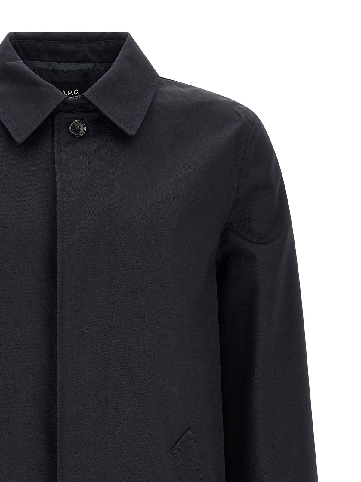 A.P.C. Blue Cotton Coat