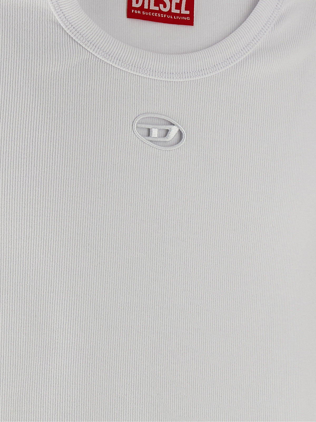 Diesel White Cotton T-Shirt