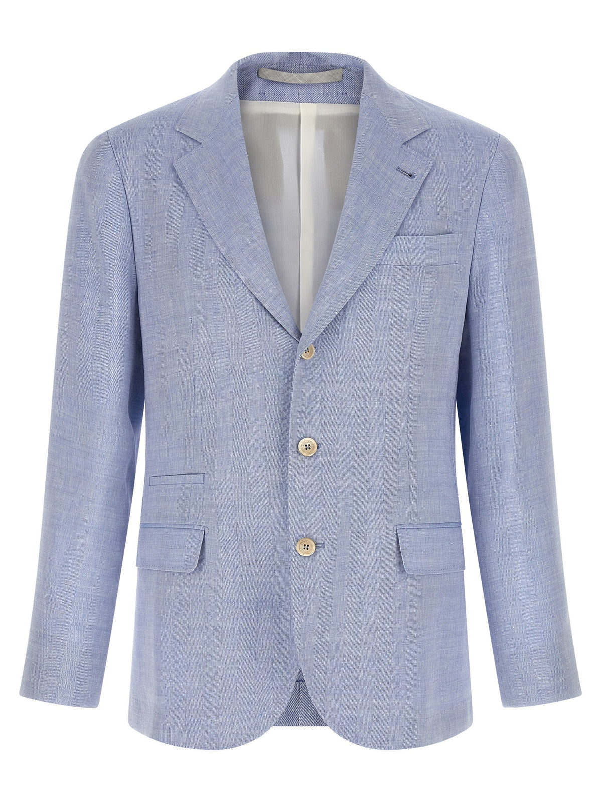 Brunello Cucinelli Blue Linen Blazer