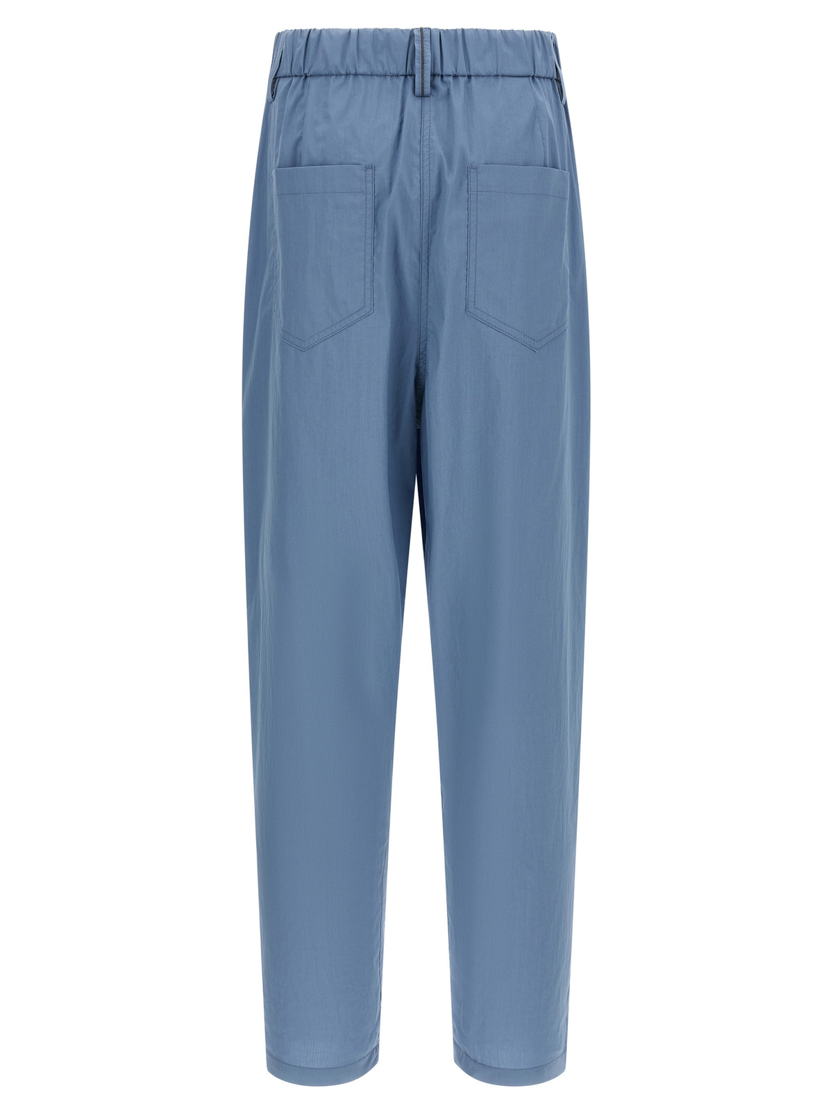 Brunello Cucinelli Blue Cotton Casual Pants