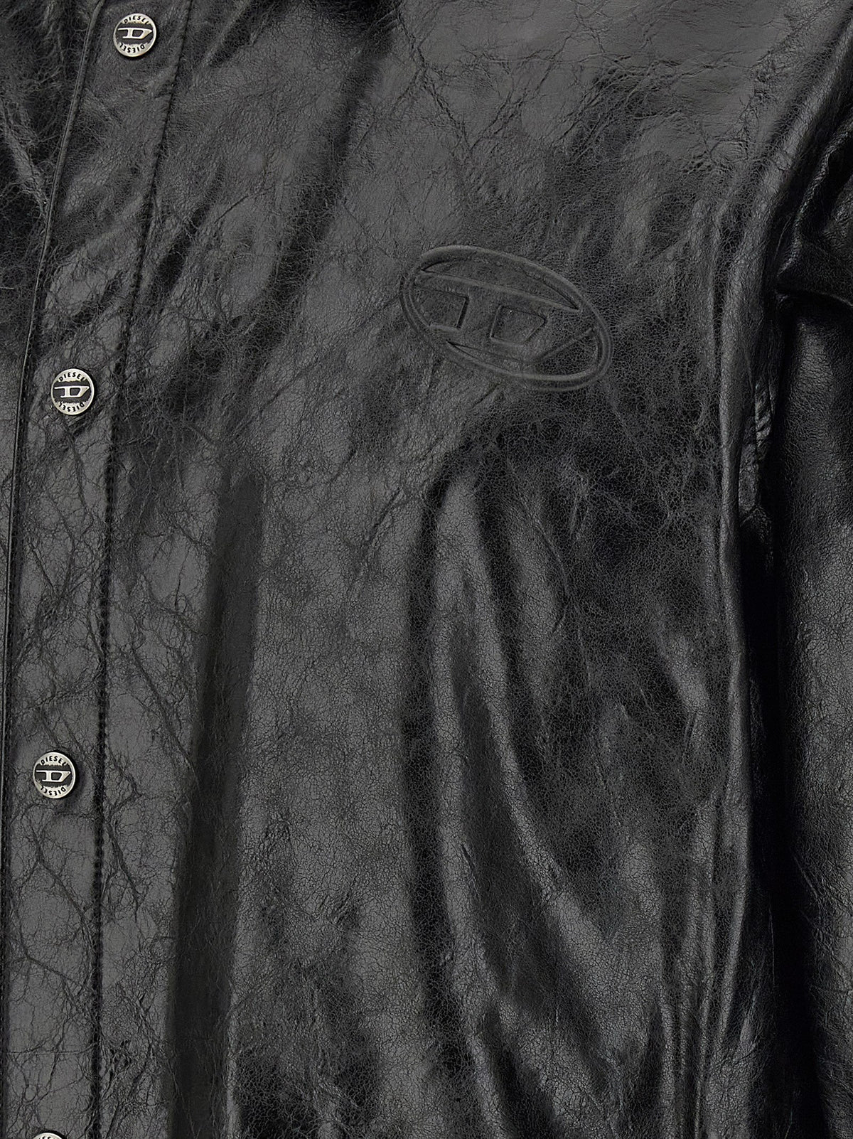 Diesel Black Viscose Blouse