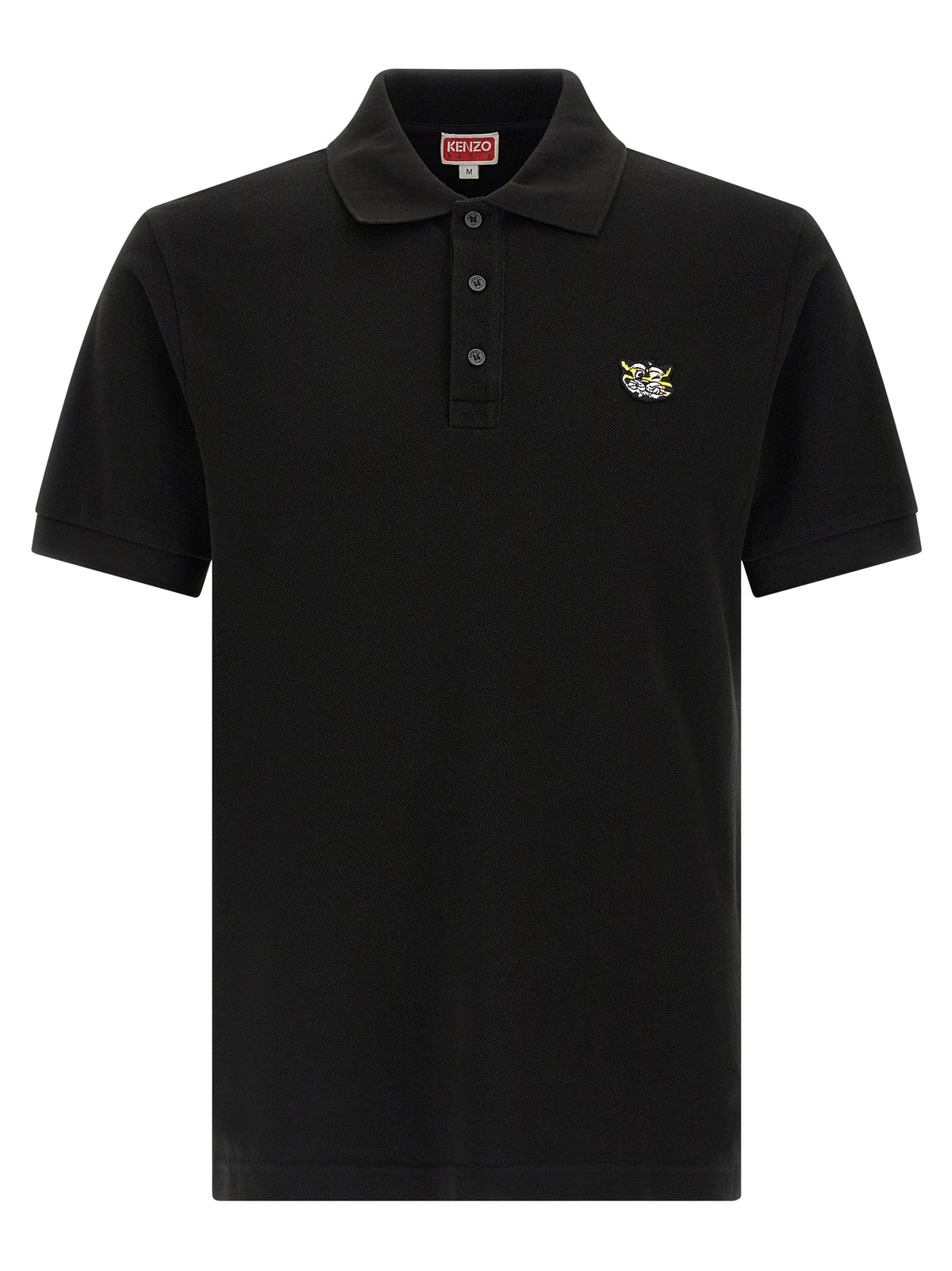 Kenzo Black Cotton Polo Shirt