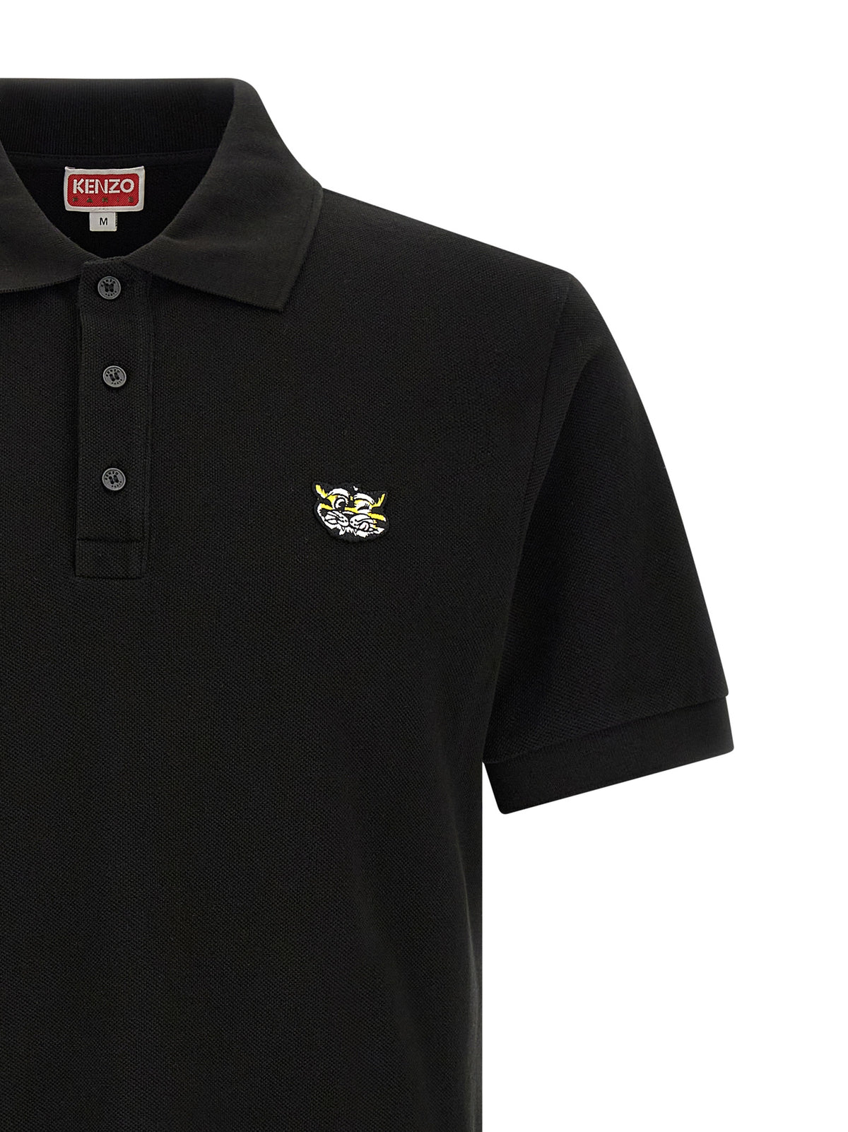 Kenzo Black Cotton Polo Shirt
