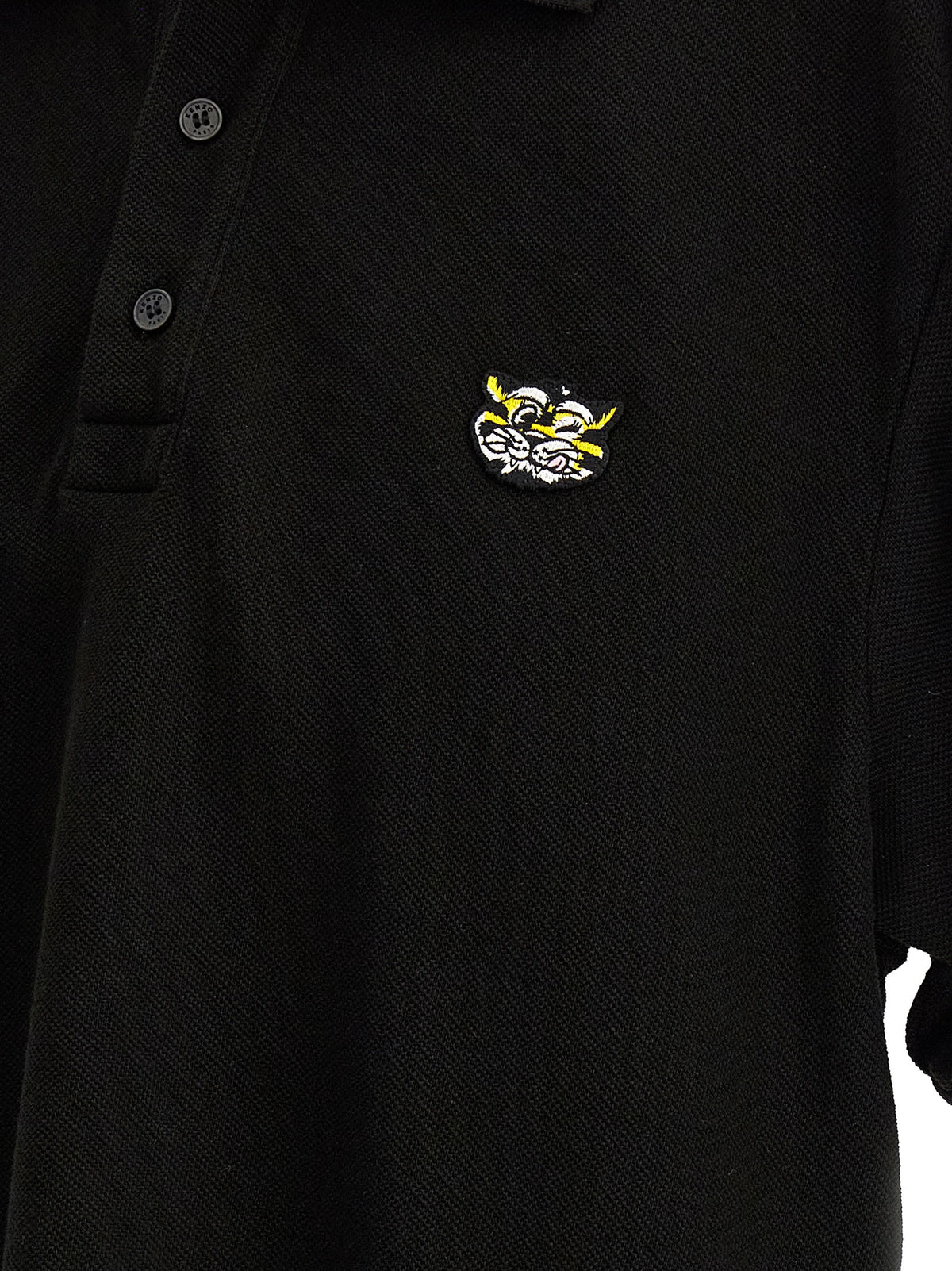 Kenzo Black Cotton Polo Shirt