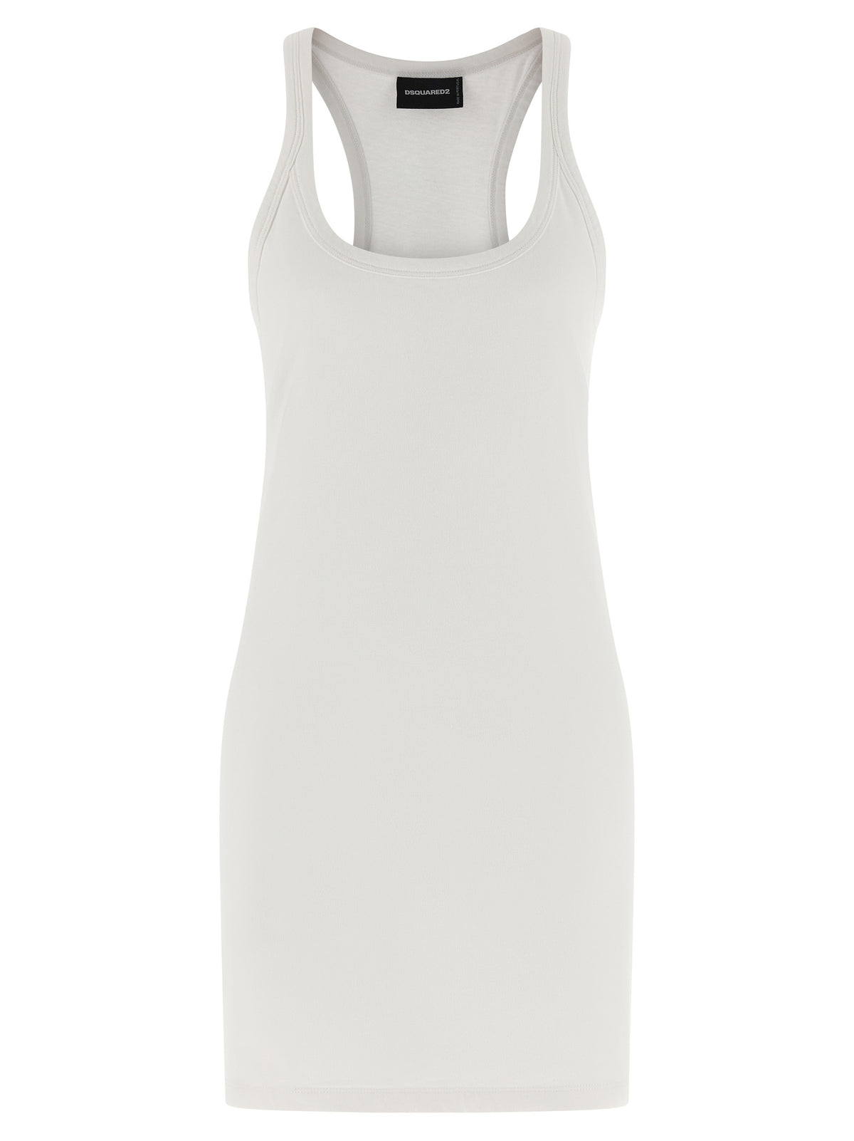 Dsquared² White Cotton Short Dress