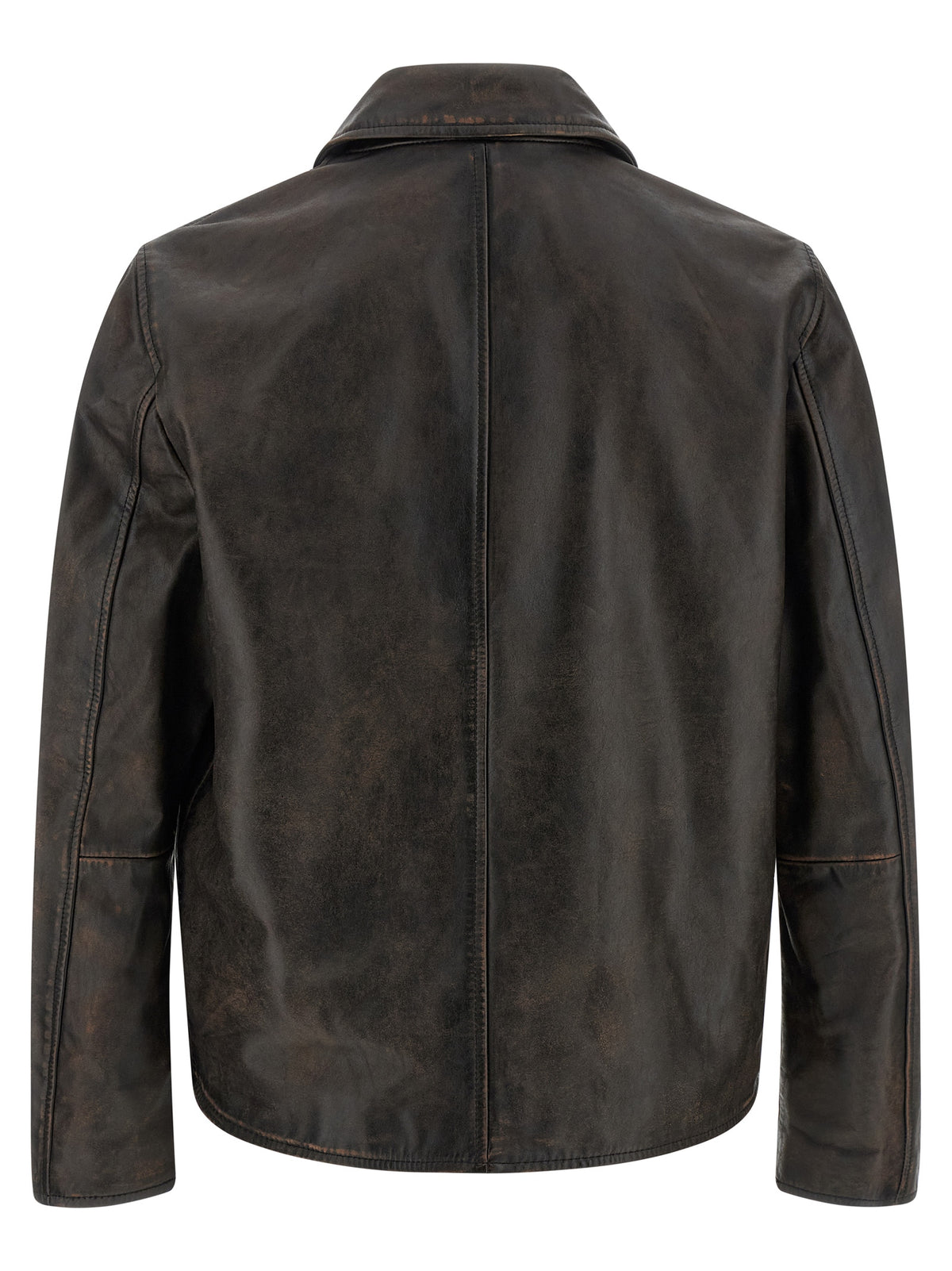 Diesel Brown Cowhide Leather Jacket
