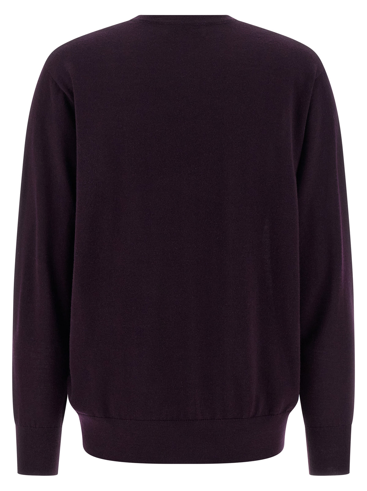 Dries Van Noten Purple Merino Wool Cardigan