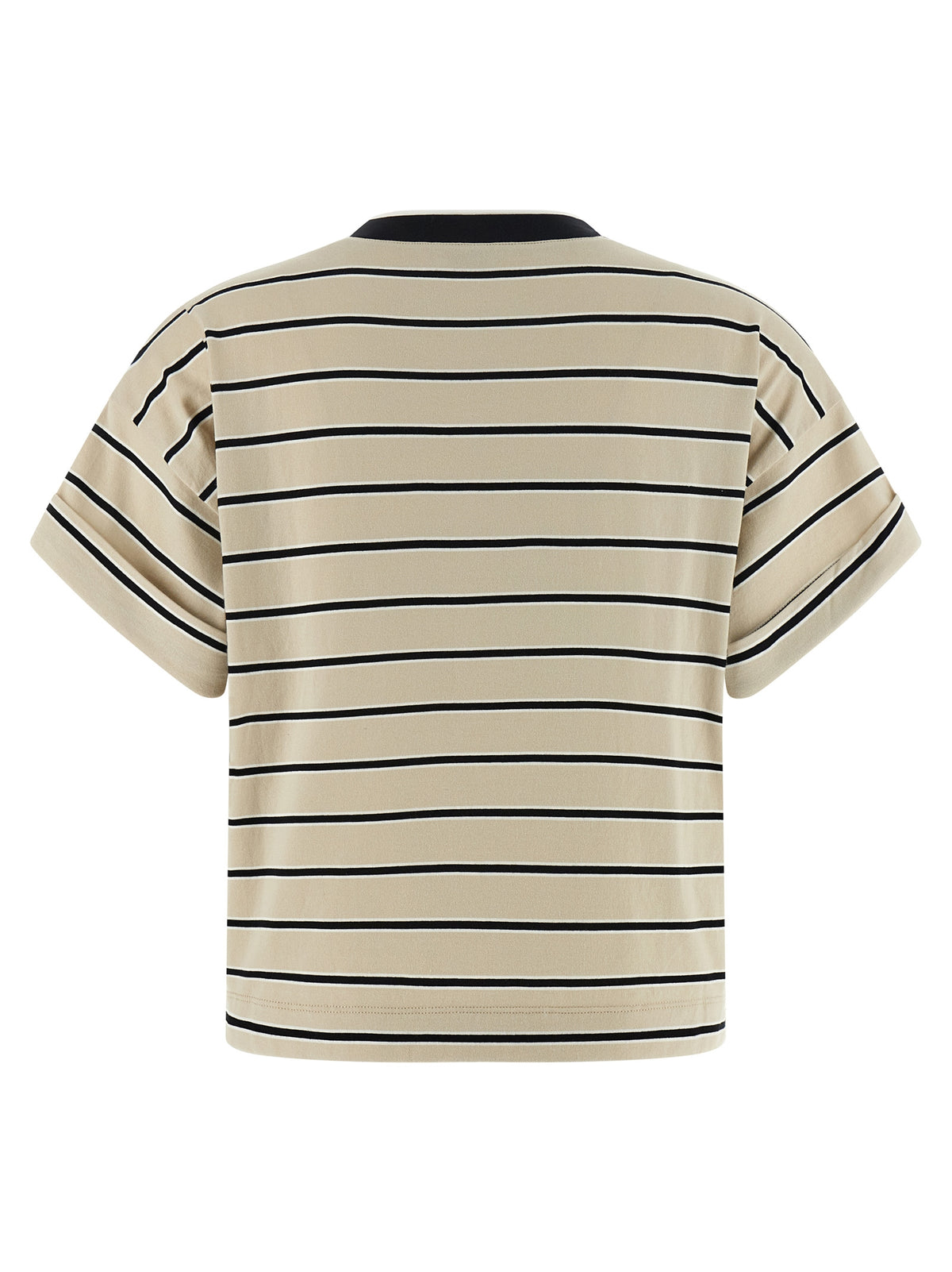 Brunello Cucinelli Beige Cotton T-Shirt