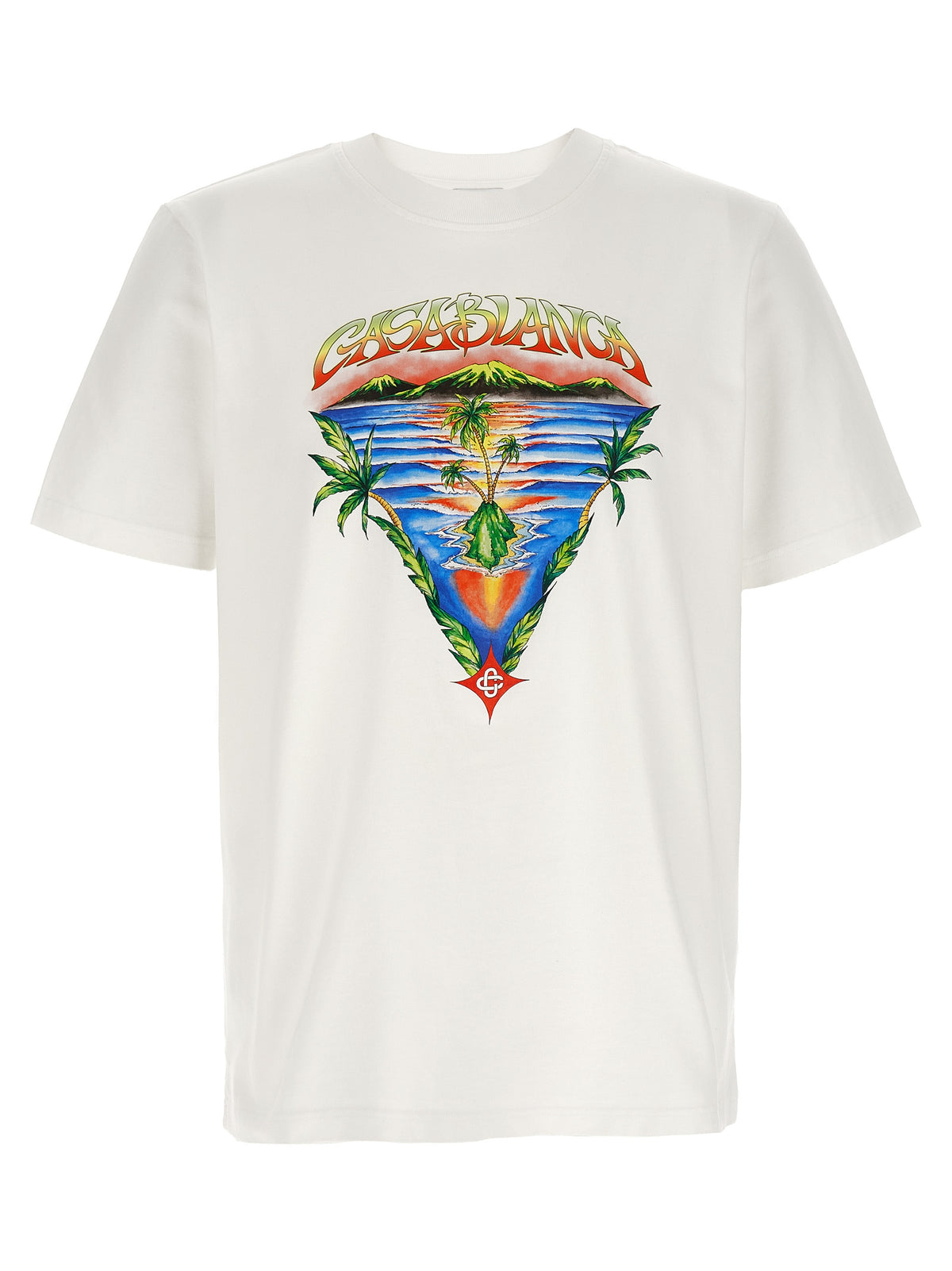 Casablanca White Organic Cotton T-Shirt