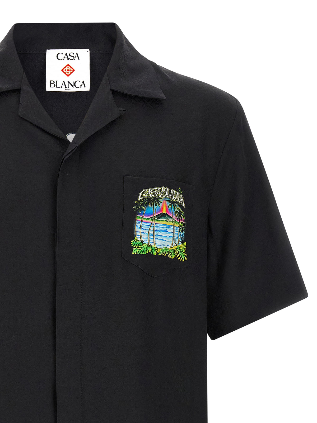 Casablanca Black Silk Blouse