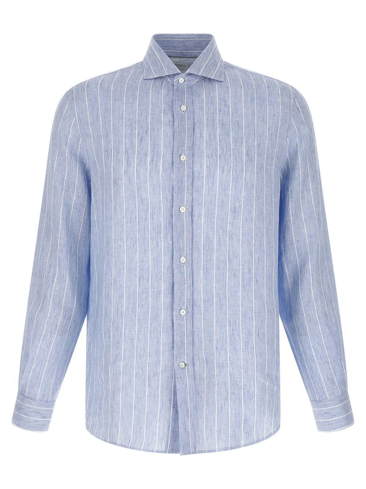 Brunello Cucinelli Blue Linen Blouse