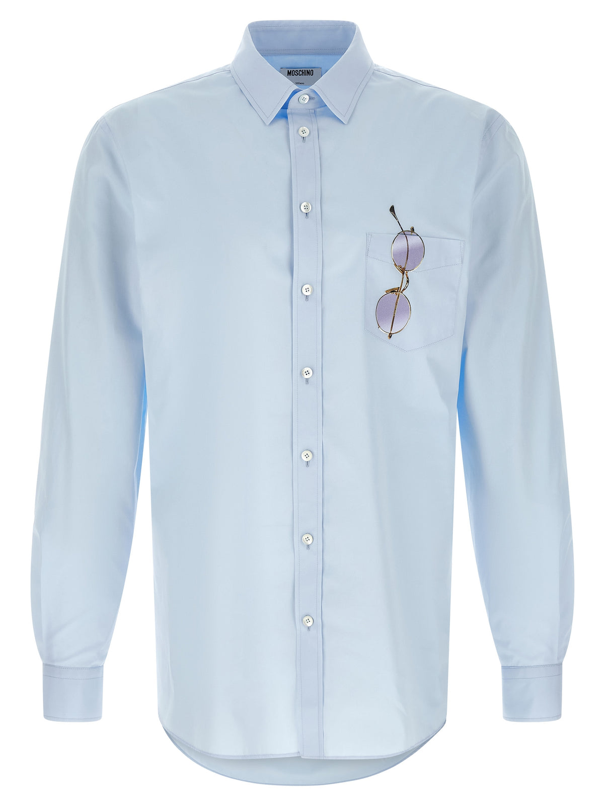 Moschino Blue Cotton Blouse