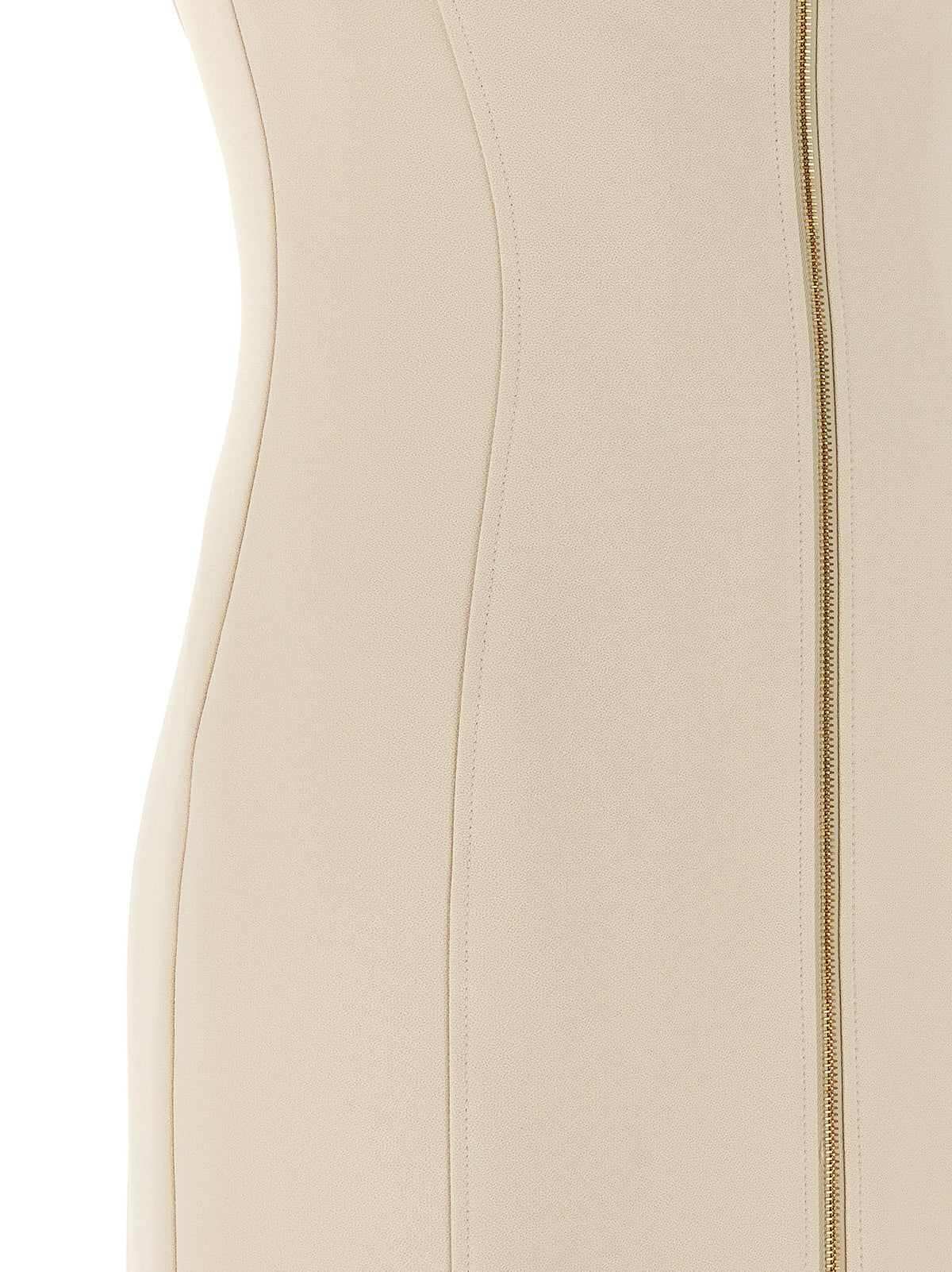 Elisabetta Franchi Beige Polyester Midi Dress