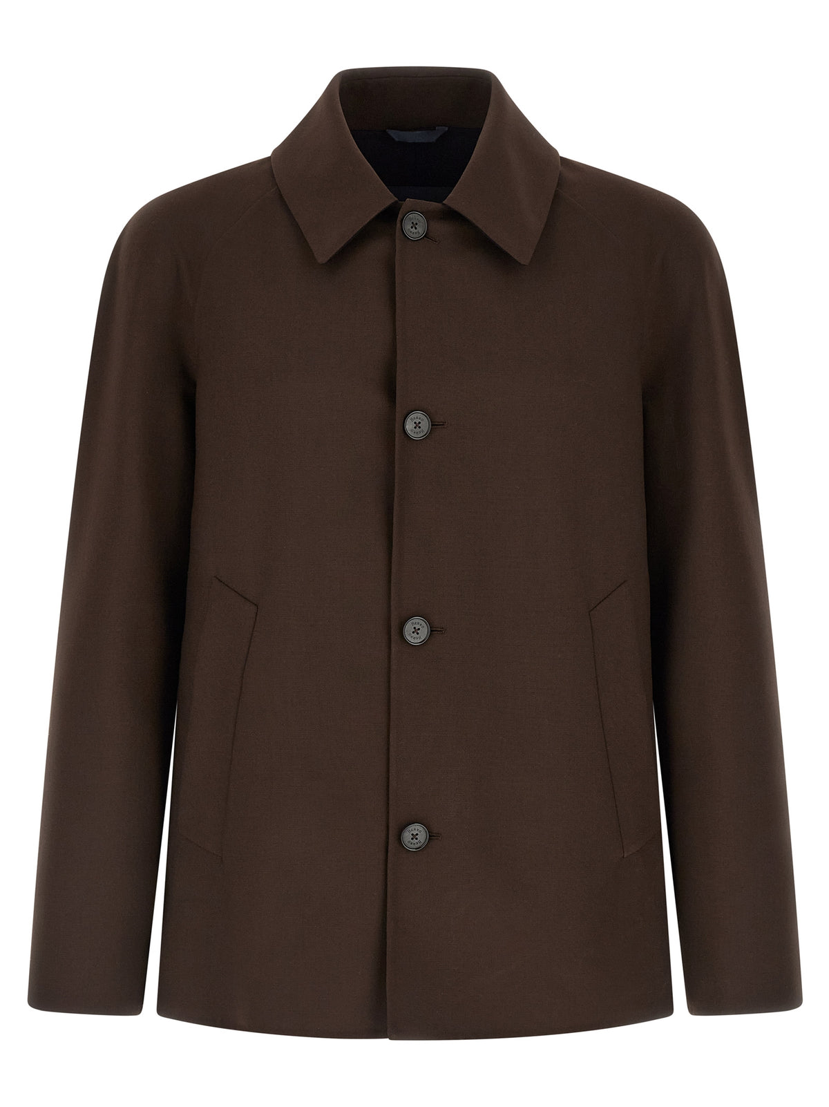 Herno Brown Polyester Full-Length Jacket