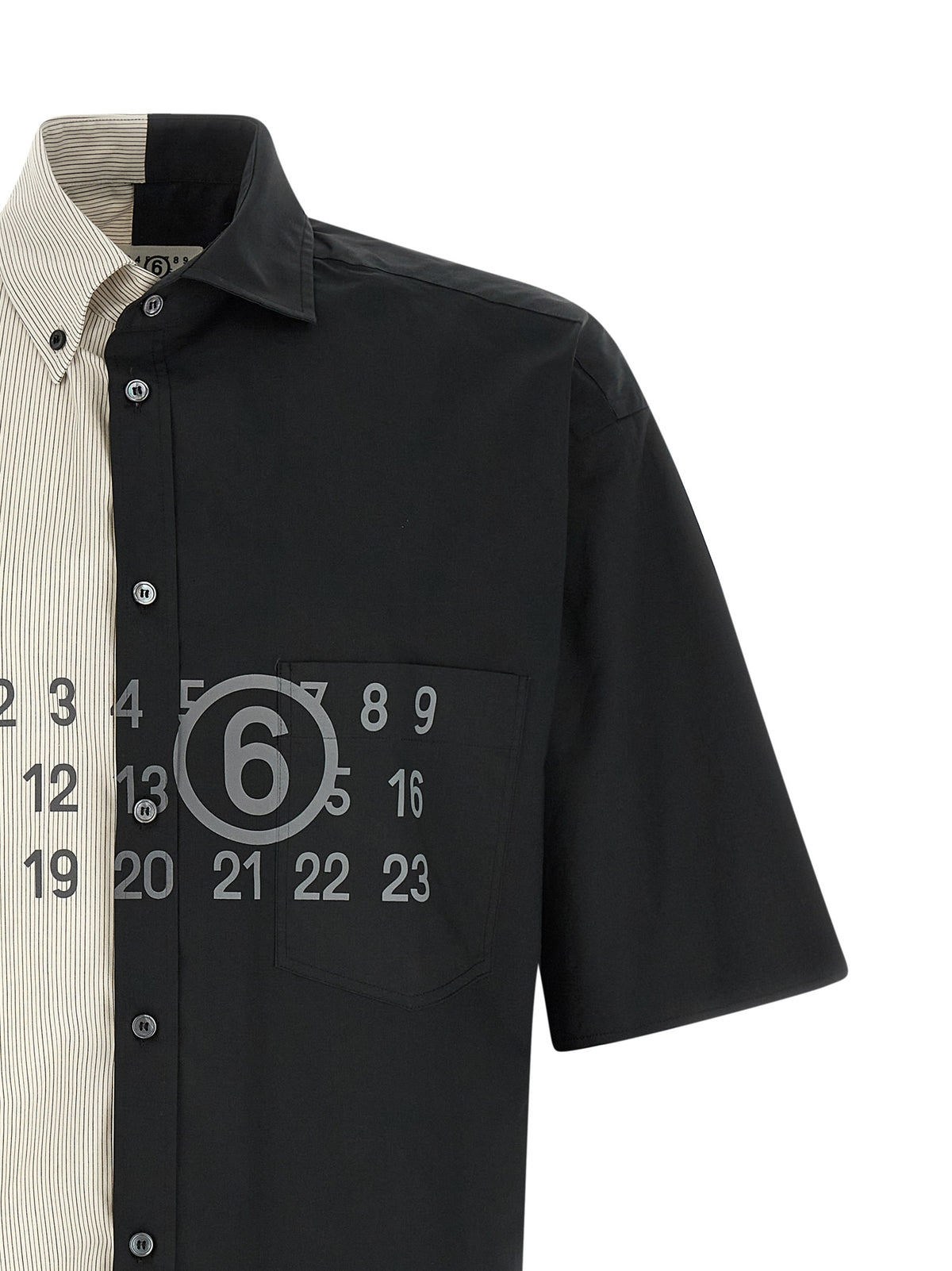 MM6 Maison Margiela Black Cotton Blouse