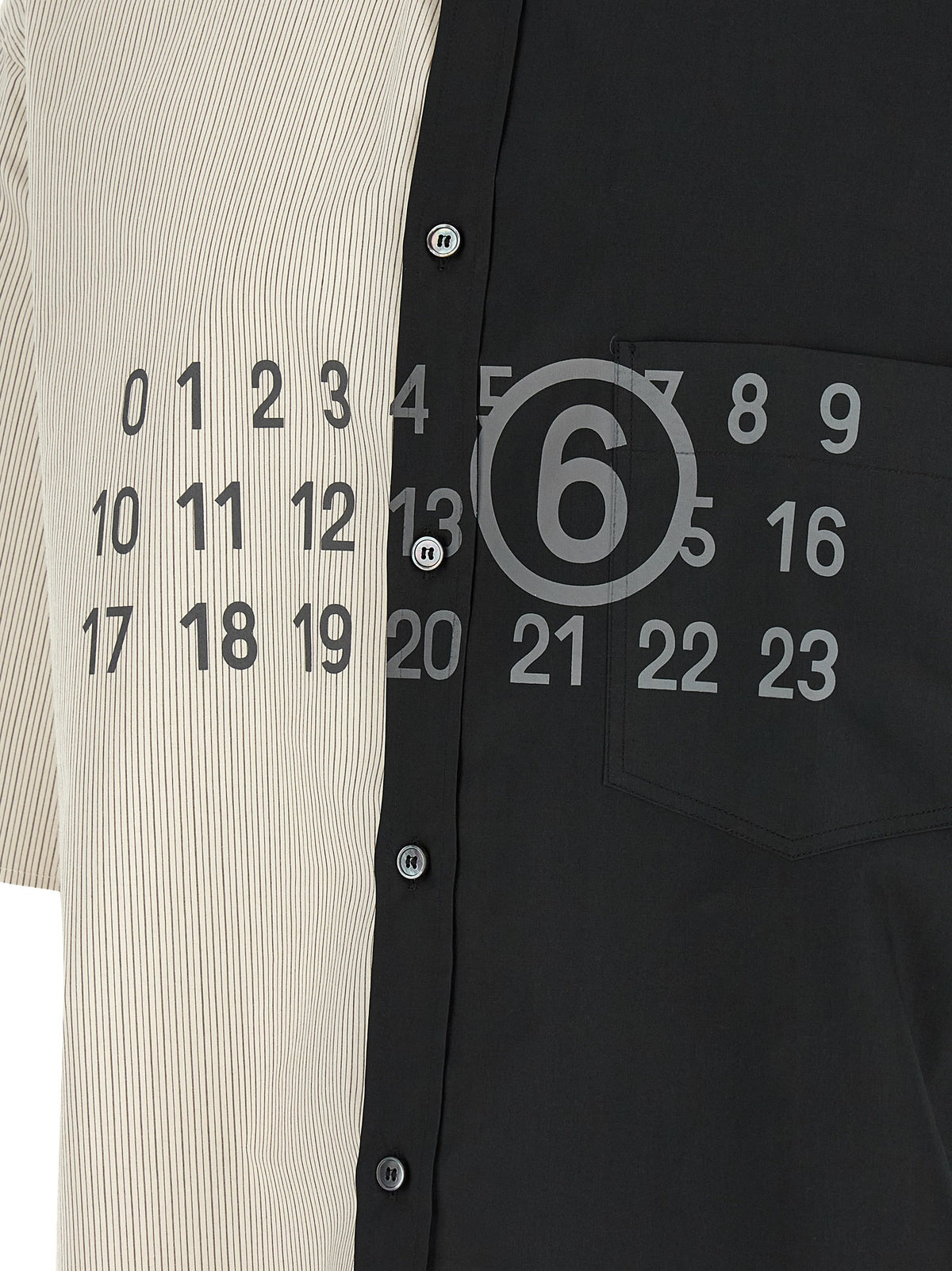 MM6 Maison Margiela Black Cotton Blouse