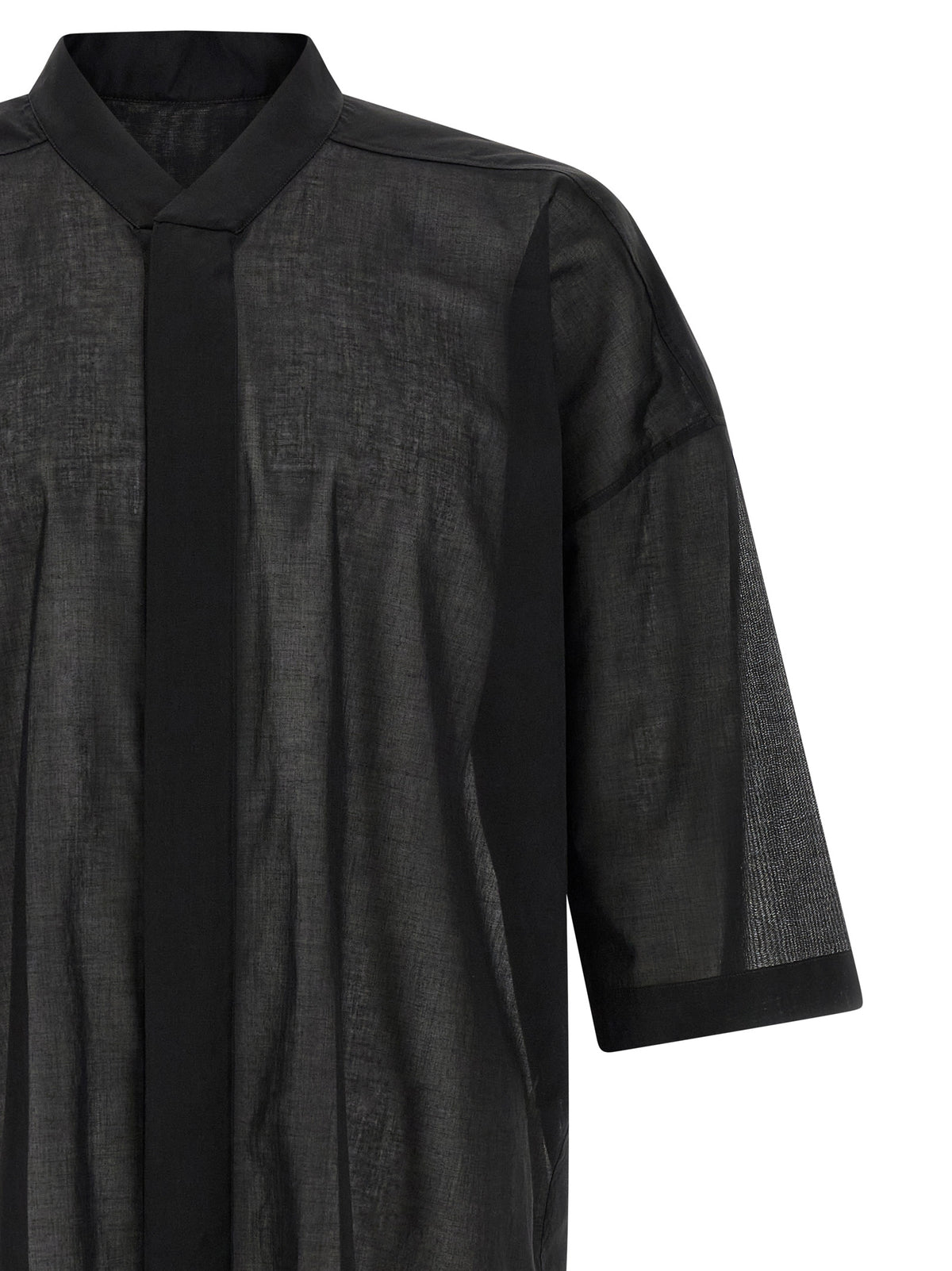 Rick Owens Black Cotton Blouse
