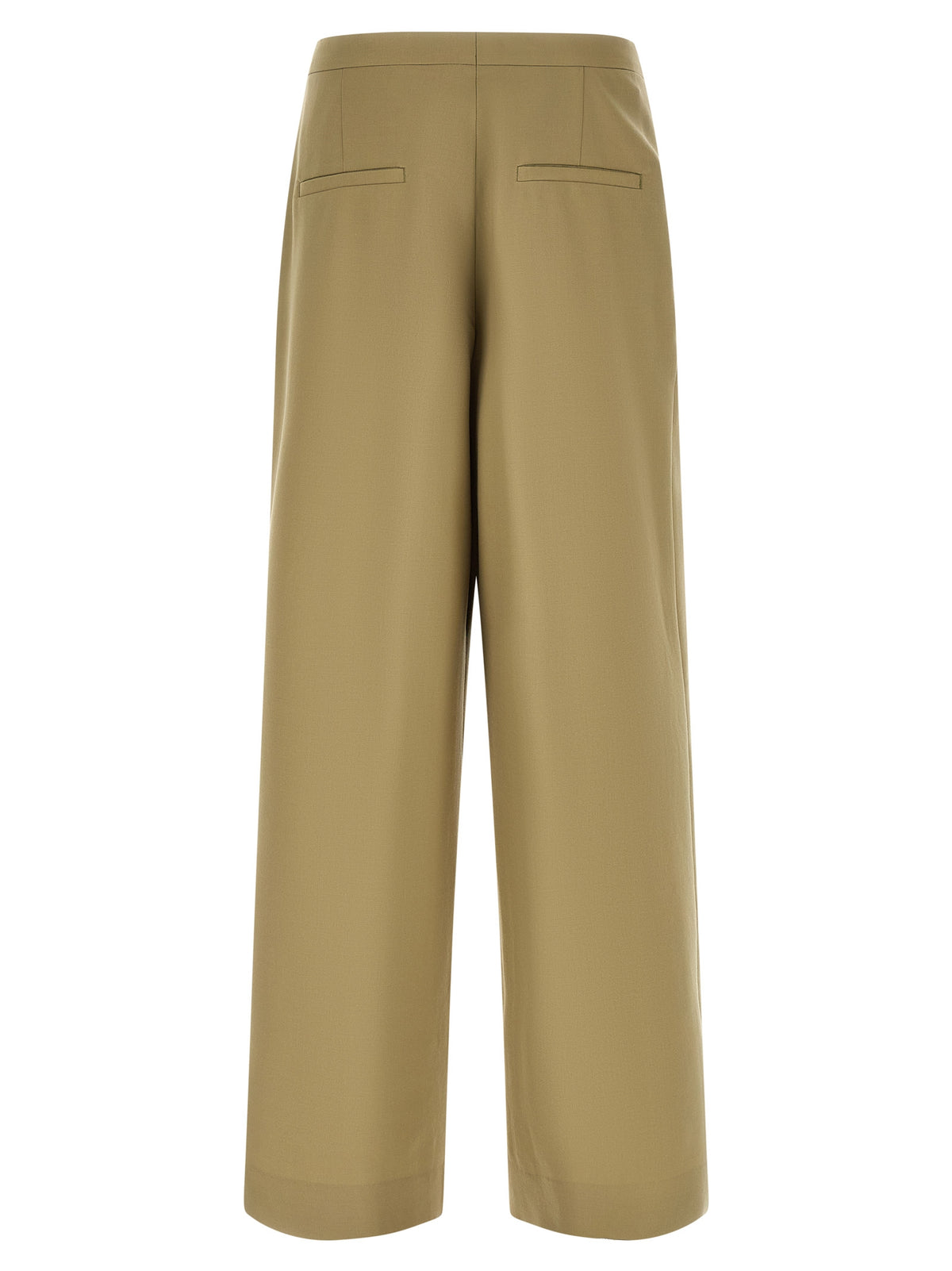 Dries Van Noten Bicolor Wool Casual Pants