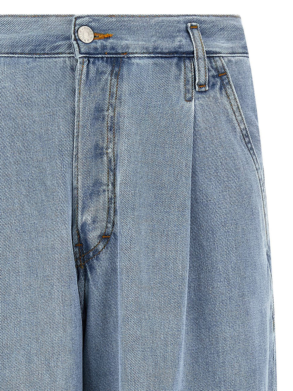Dries Van Noten Blue Cotton Jeans Denim