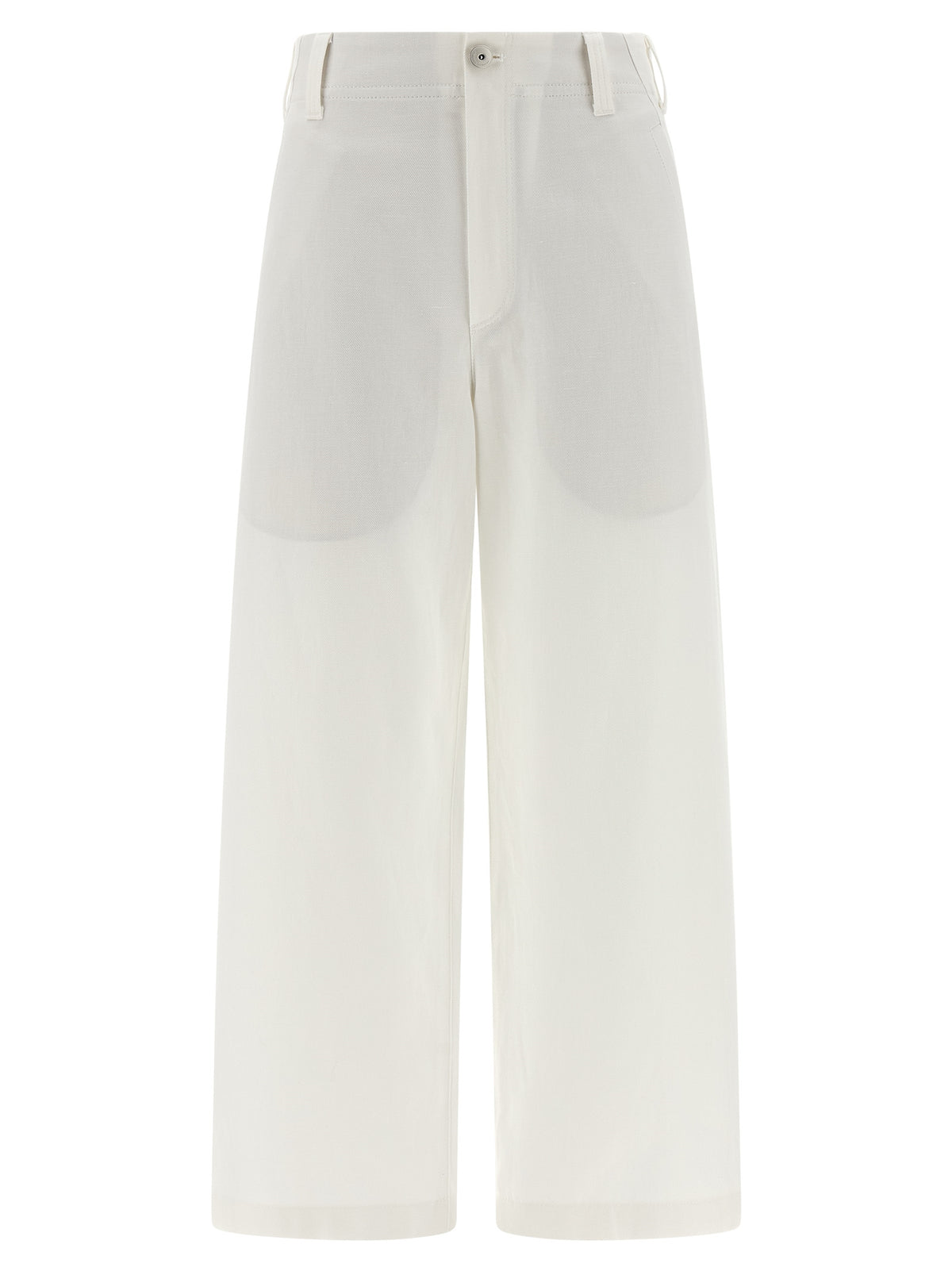 Brunello Cucinelli White Cotton Chino Pants