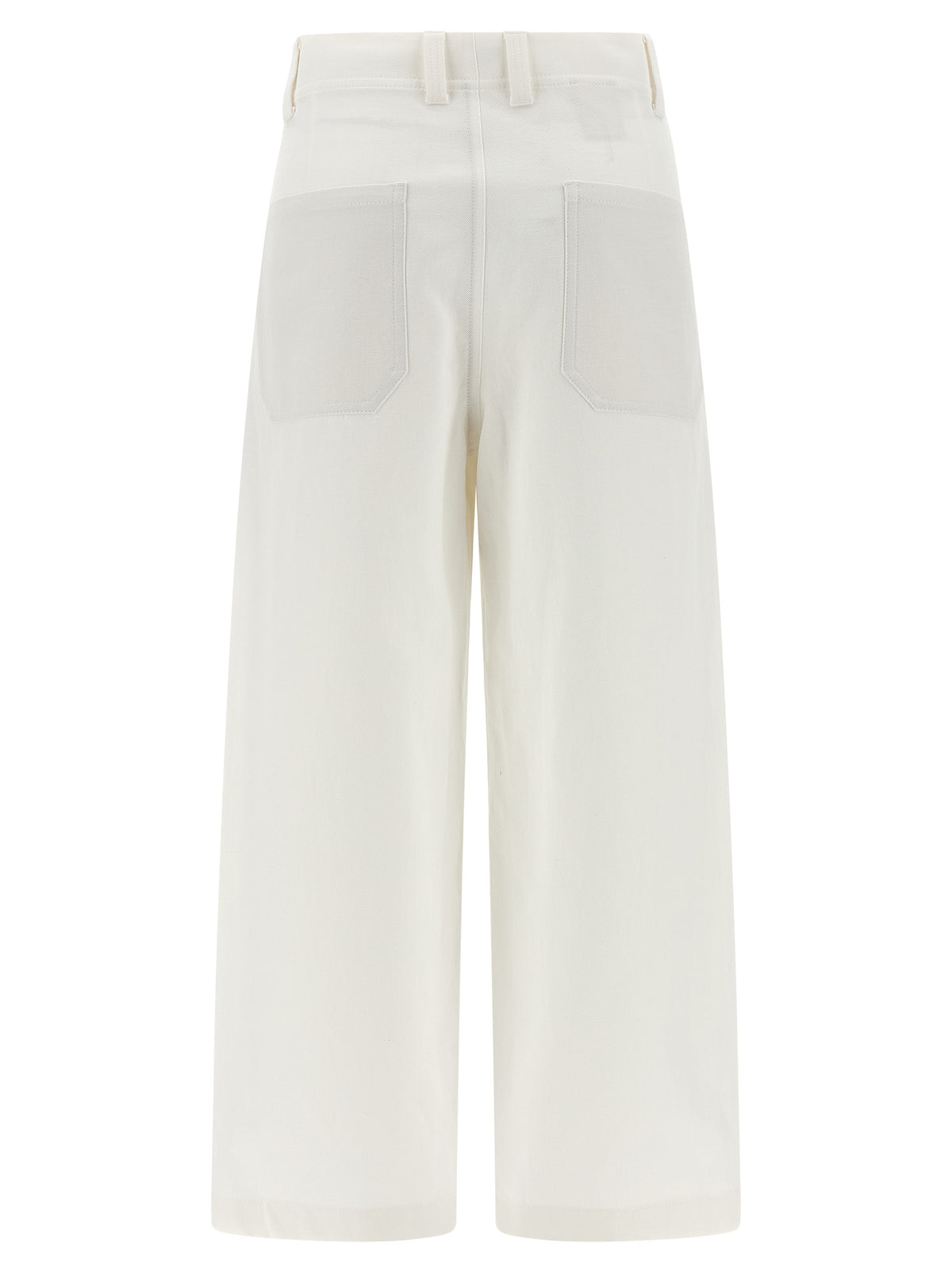 Brunello Cucinelli White Cotton Chino Pants