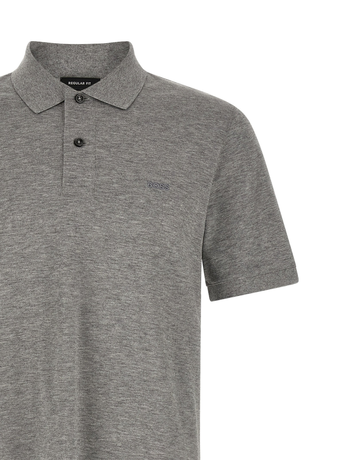 Hugo Boss Gray Cotton Polo Shirt