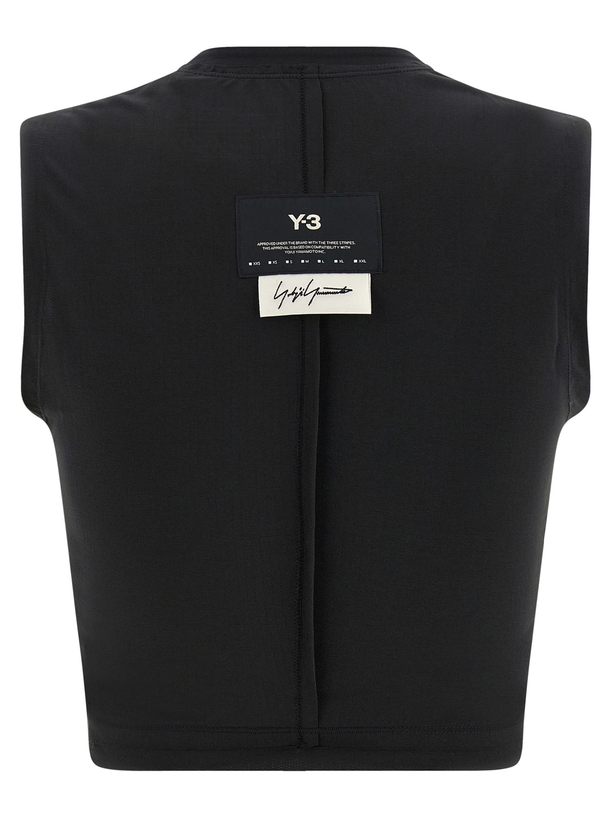 Y-3 Black Polyester Sport Bra