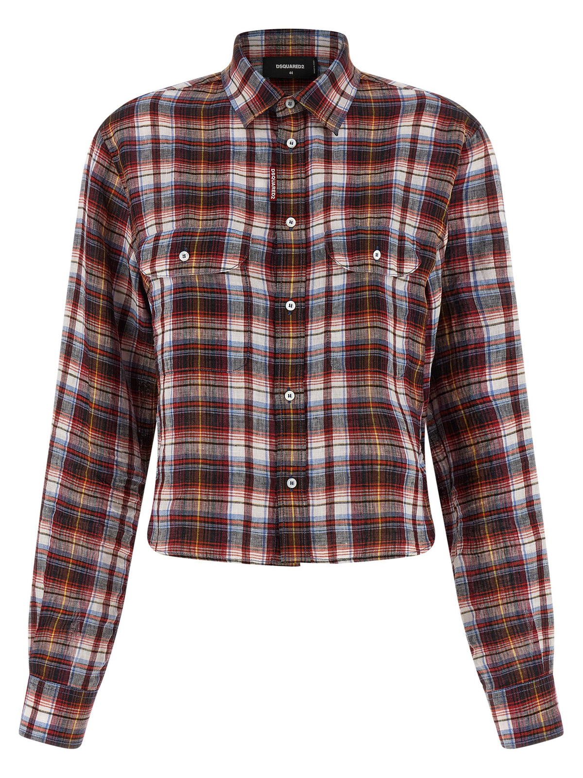 Dsquared² Multicolor Linen Blouse