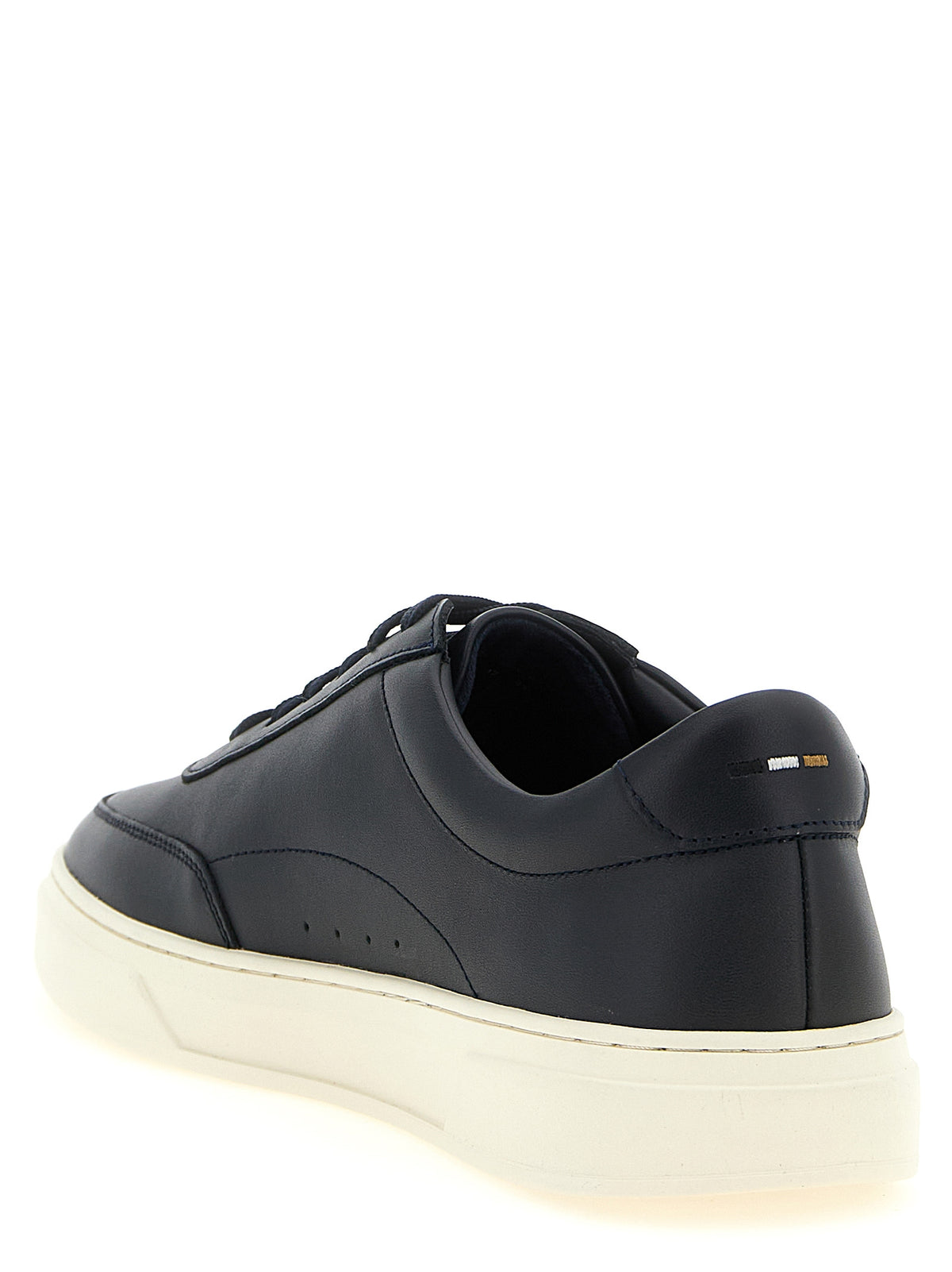 Hugo Boss Blue Cowhide Low Top Sneakers