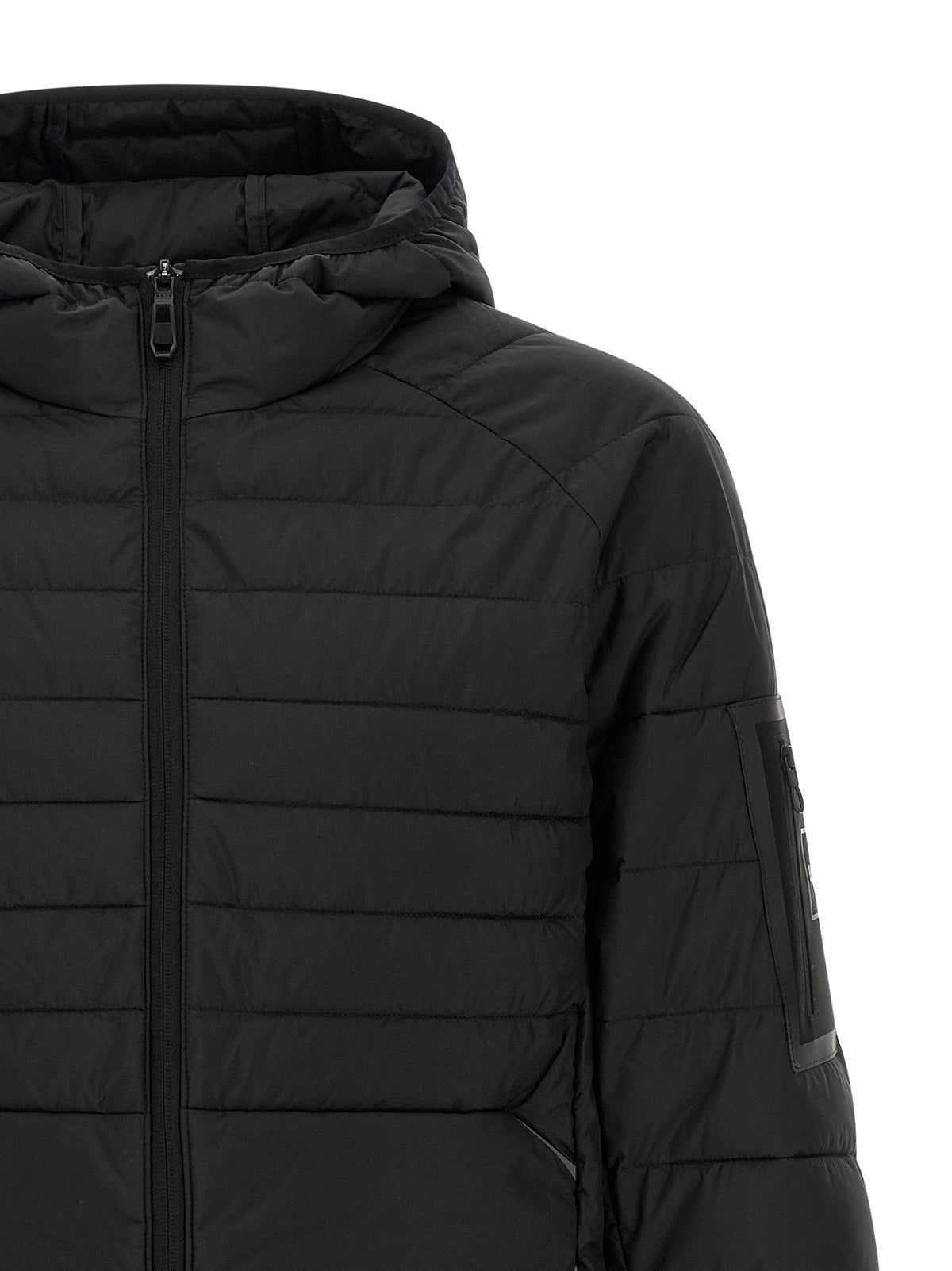 Hugo Boss Black Polyester Full-Length Jacket