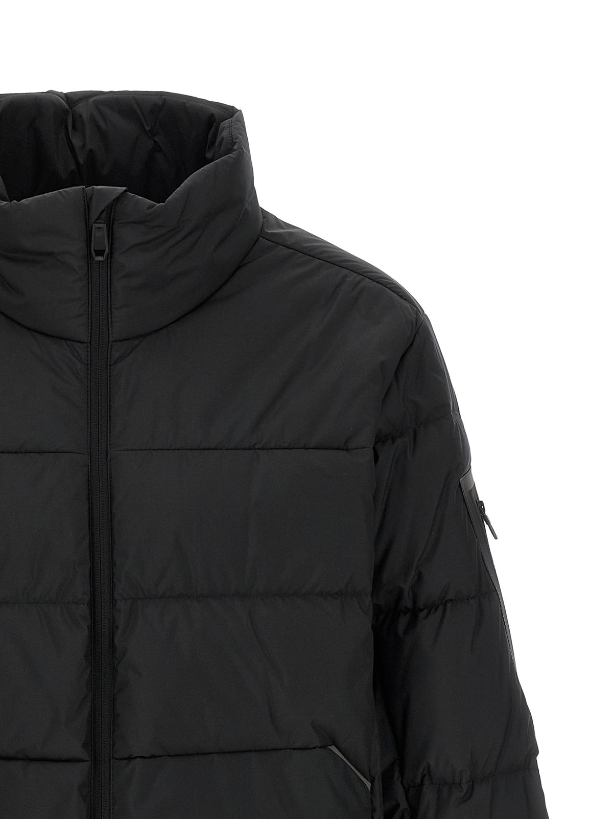 Hugo Boss Black Polyester Full-Length Jacket