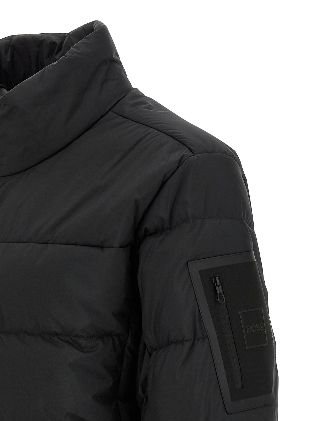Hugo Boss Black Polyester Full-Length Jacket