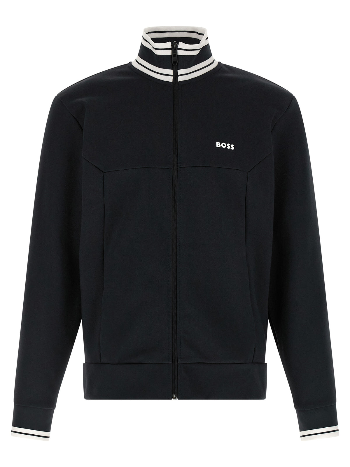 Hugo Boss Blue Cotton Sweatshirt