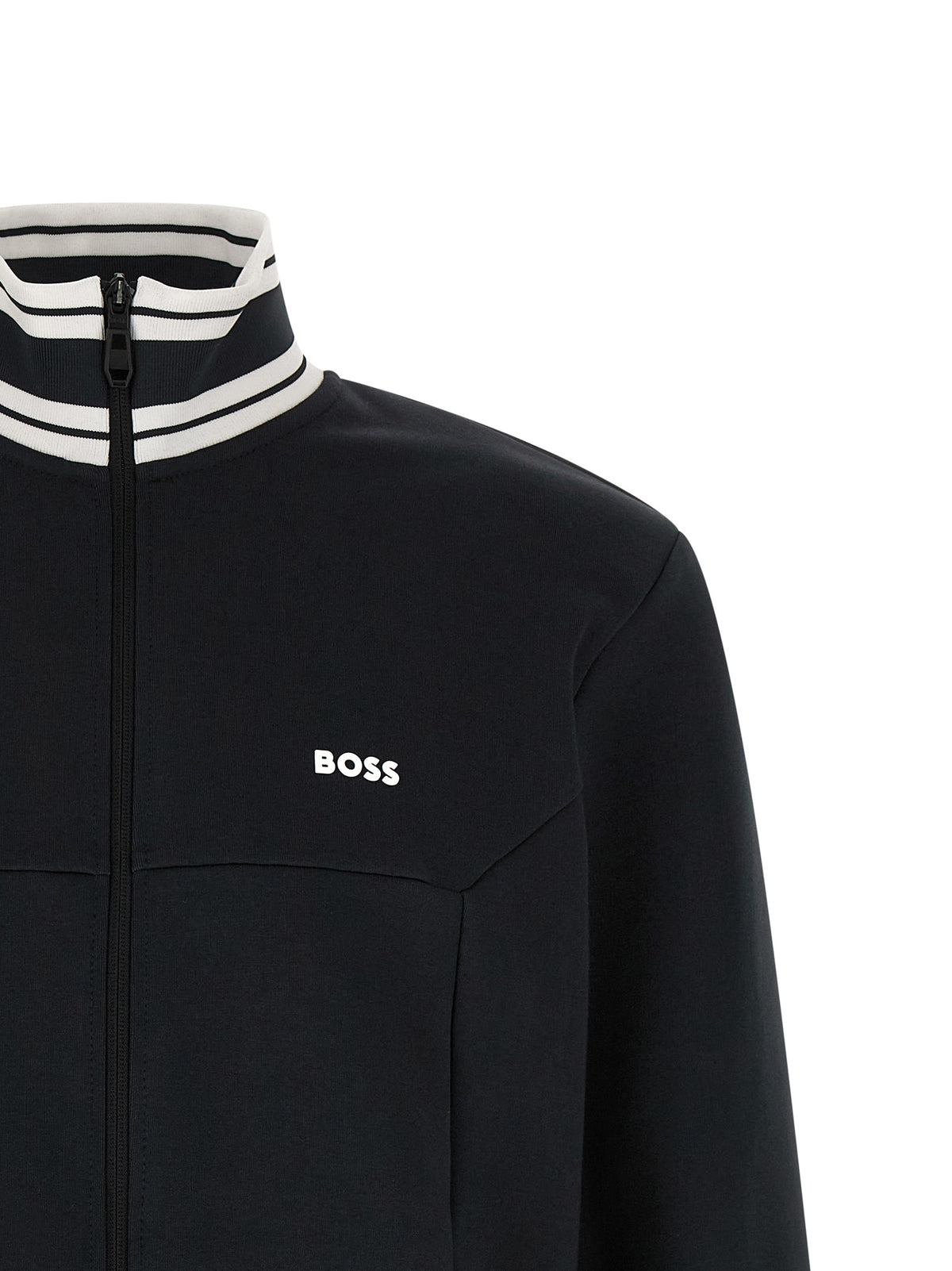 Hugo Boss Blue Cotton Sweatshirt