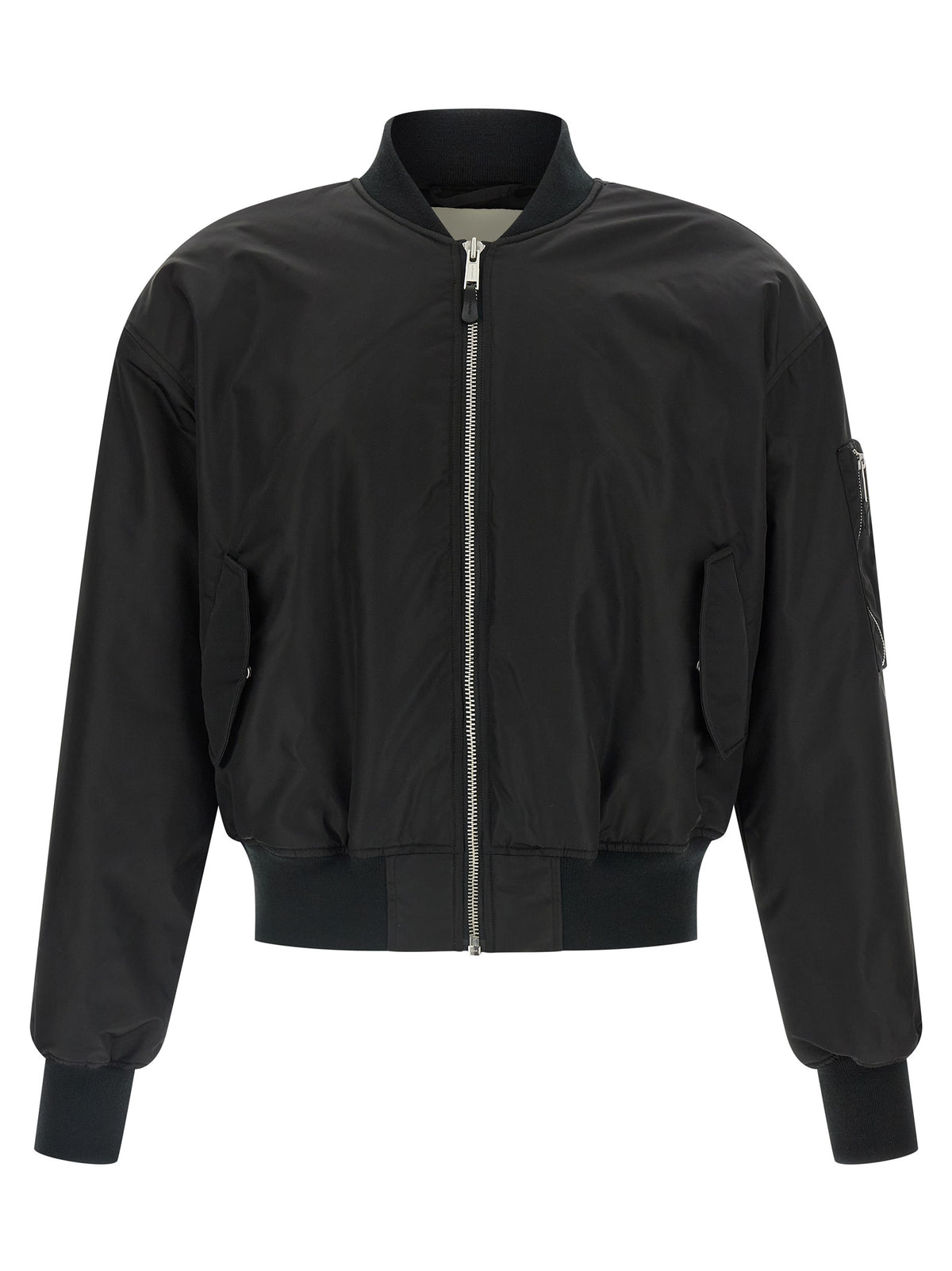 Entire Studios Black Nylon Bomber