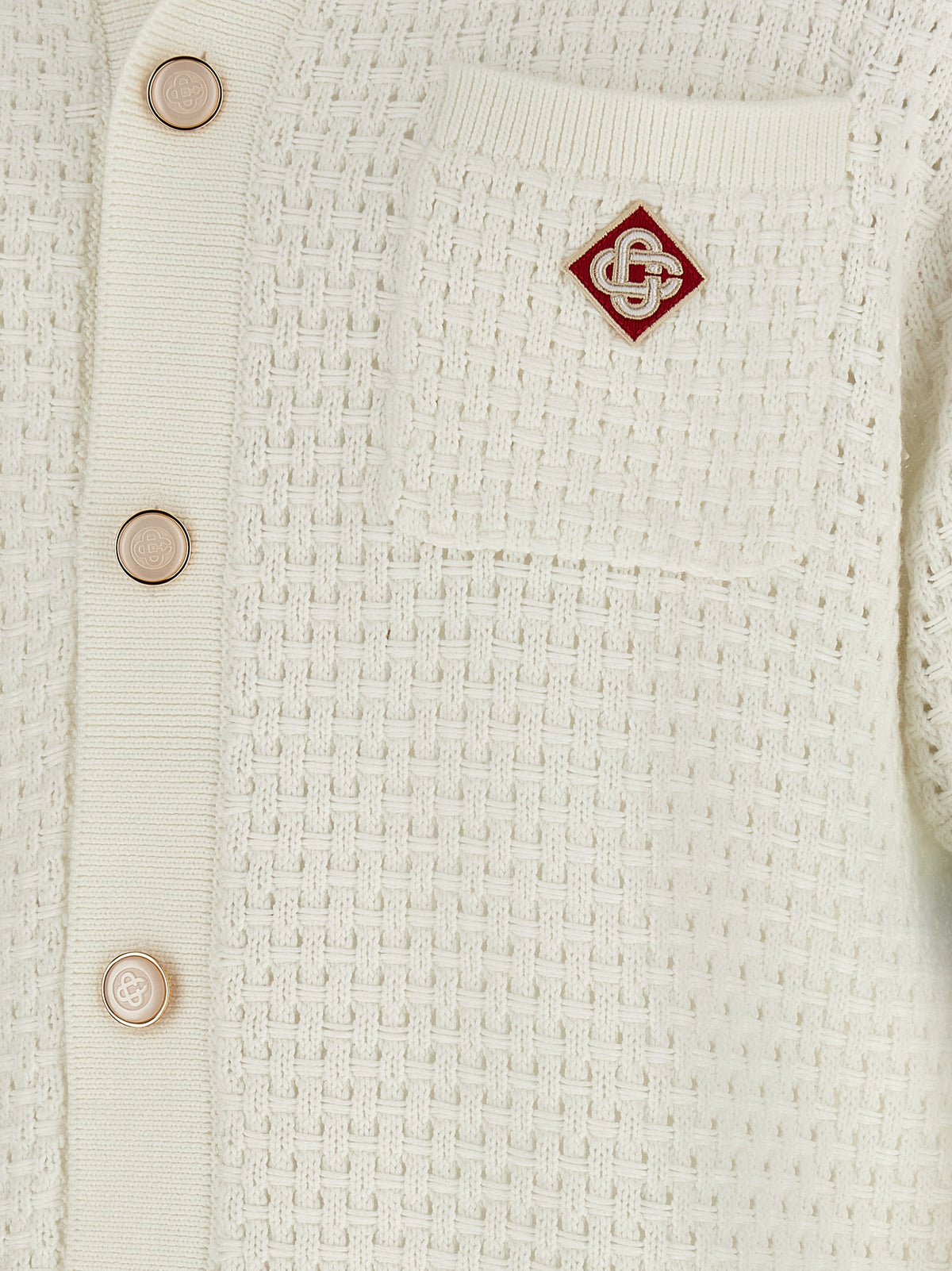 Casablanca White Cotton Blouse
