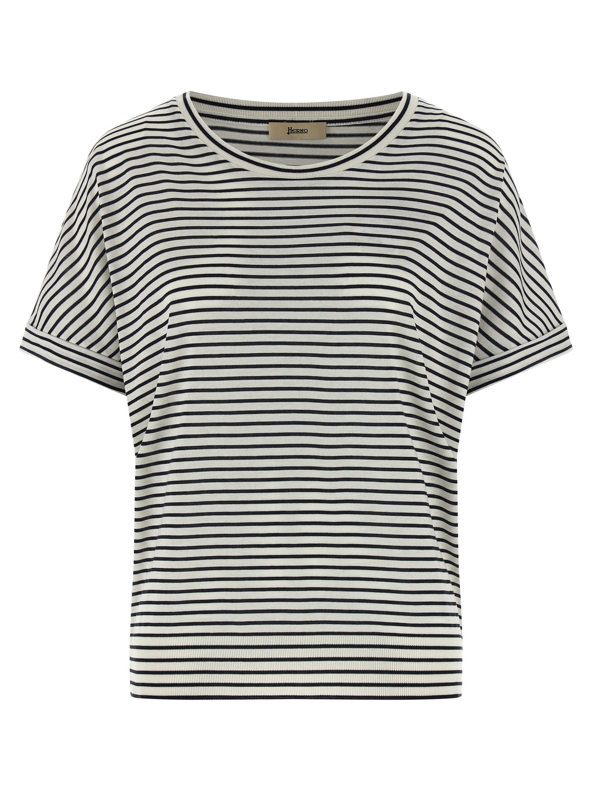 Herno Blue Lyocell T-Shirt