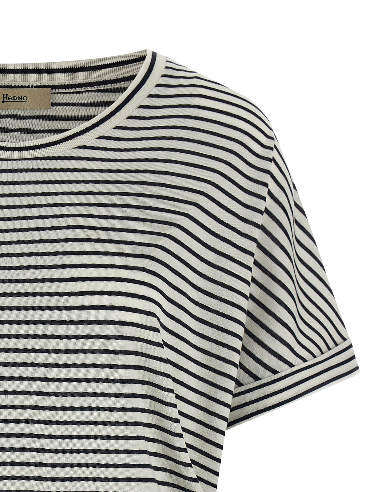 Herno Blue Lyocell T-Shirt