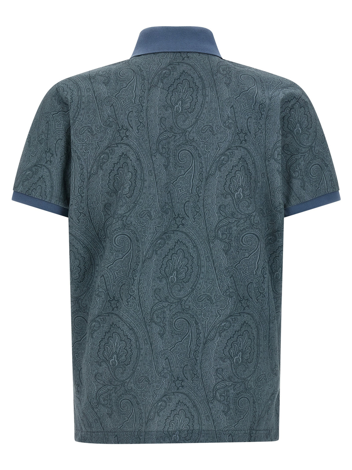 Etro Blue Cotton Polo Shirt