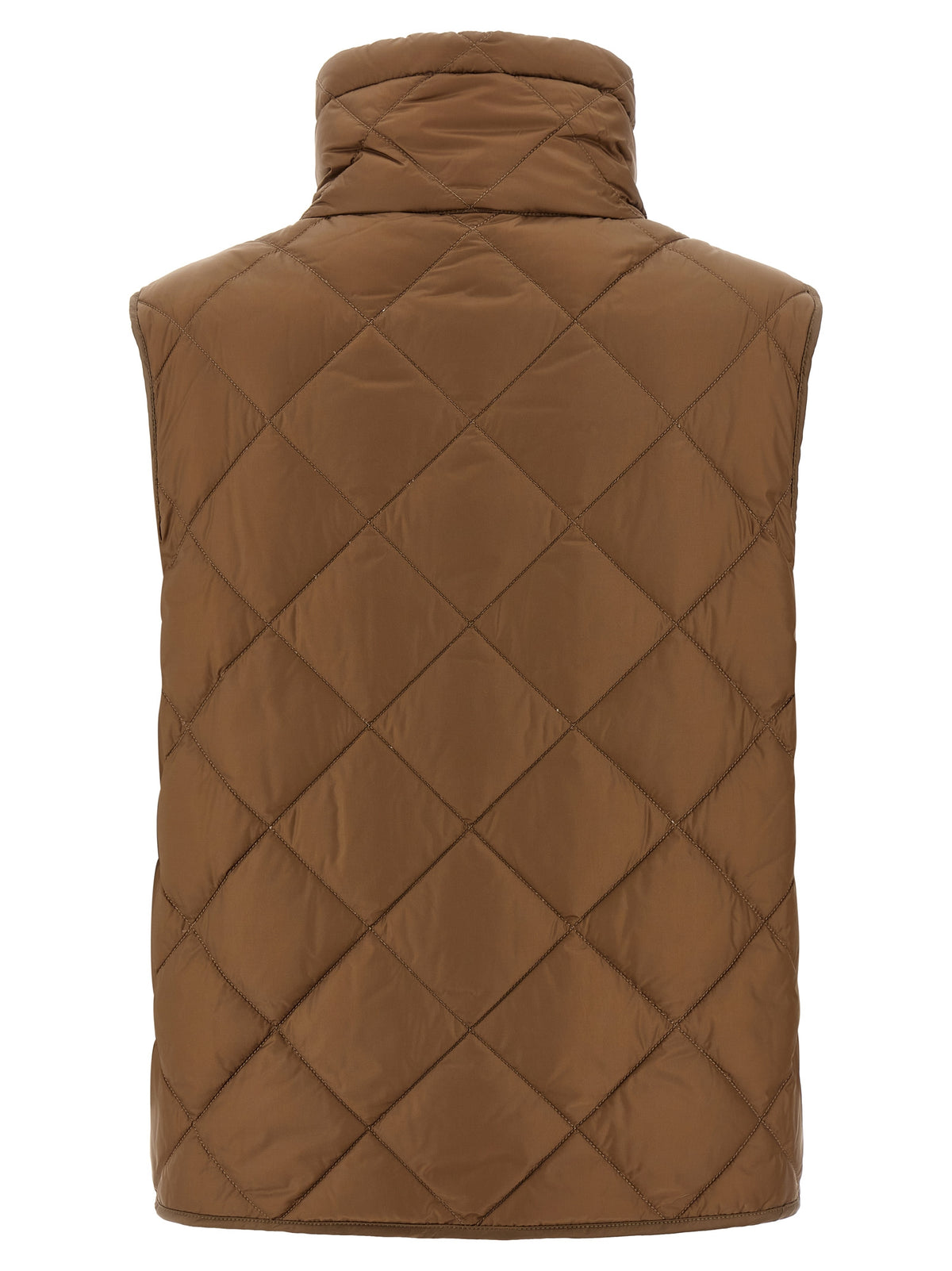 Max Mara Brown Polyamide Sleeveless Jacket