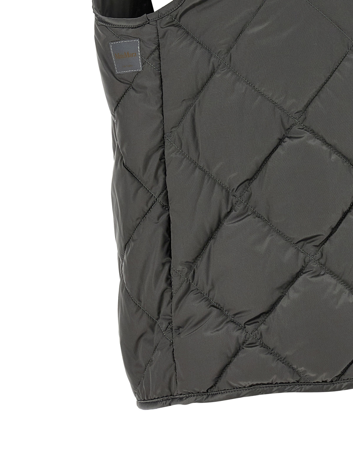 Max Mara Gray Polyamide Sleeveless Jacket