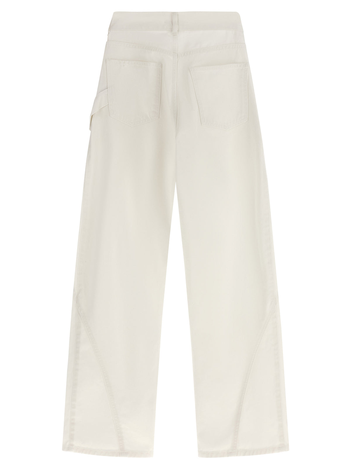 J.W.Anderson White Cotton Jeans Denim