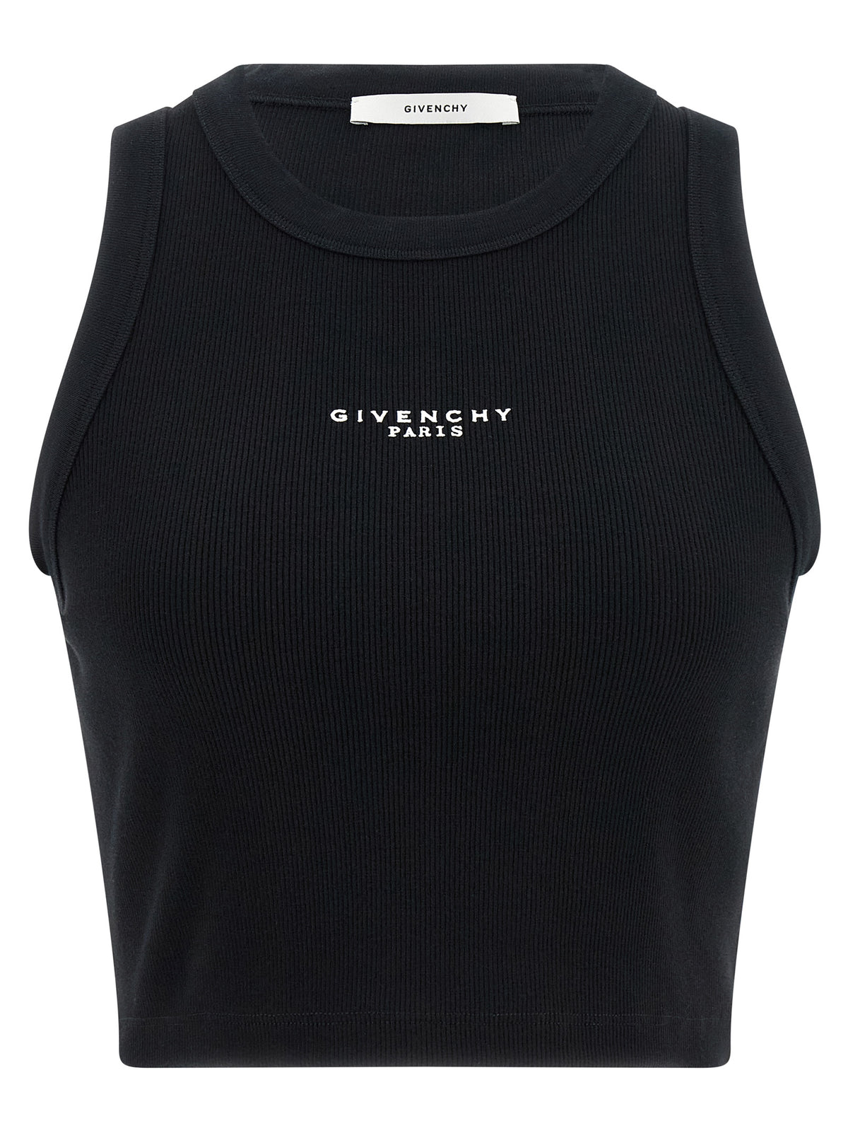 Givenchy Black Cotton Sleeveles T-Shirt
