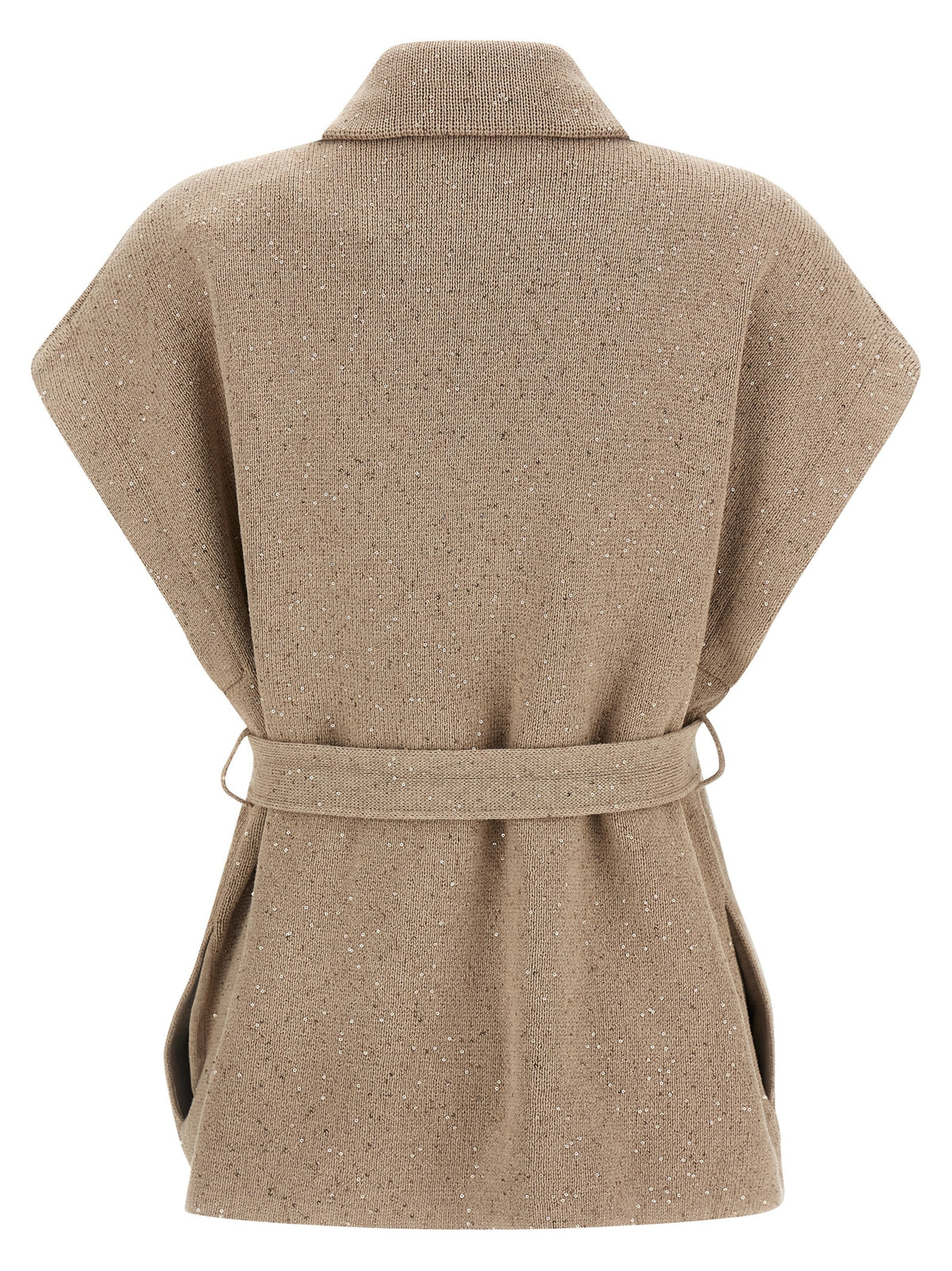 Brunello Cucinelli Beige Cotton Cardigan