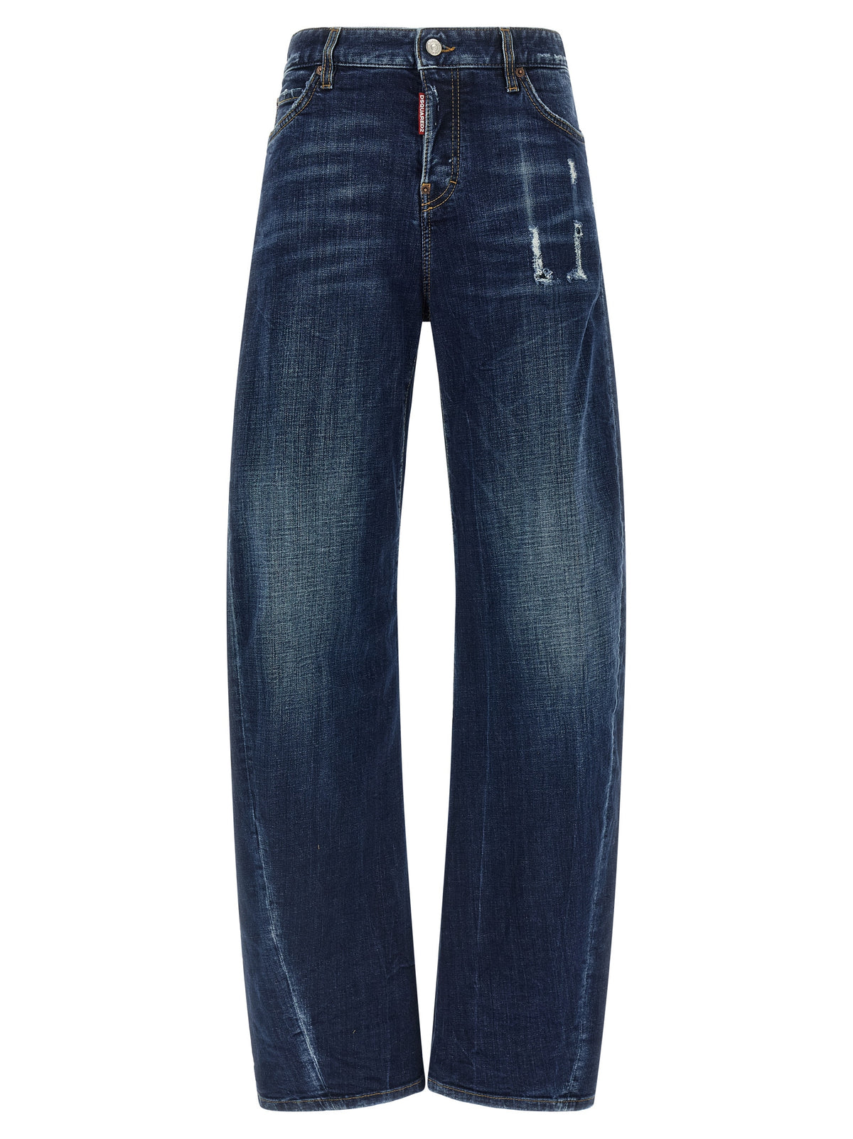Dsquared² Blue Cotton Relaxed Fit Jeans